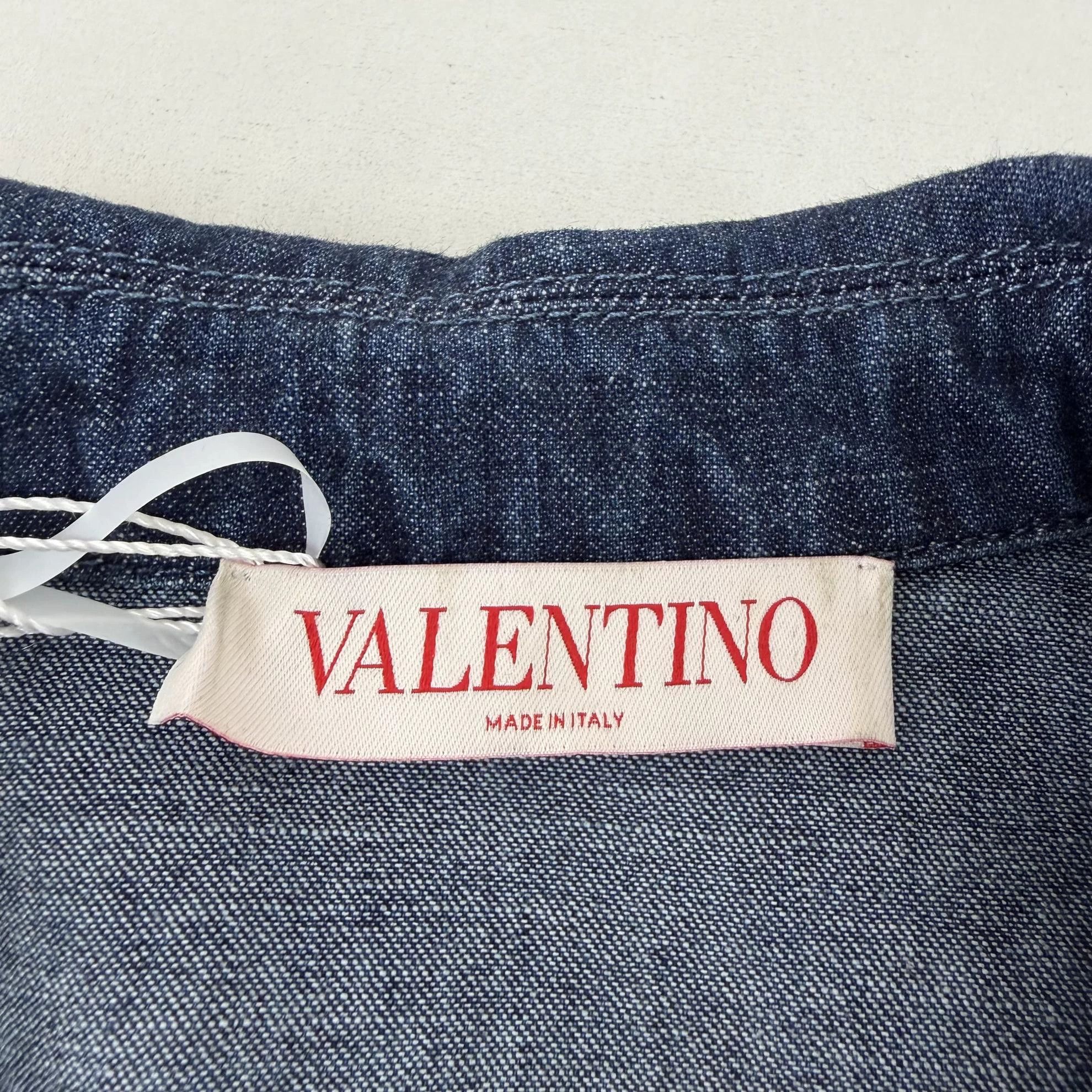 Valentino Valentino women's denim dress 36 pre-owned 8261 Size XS / US 0-2 / IT 36-38 - 7 Thumbnail