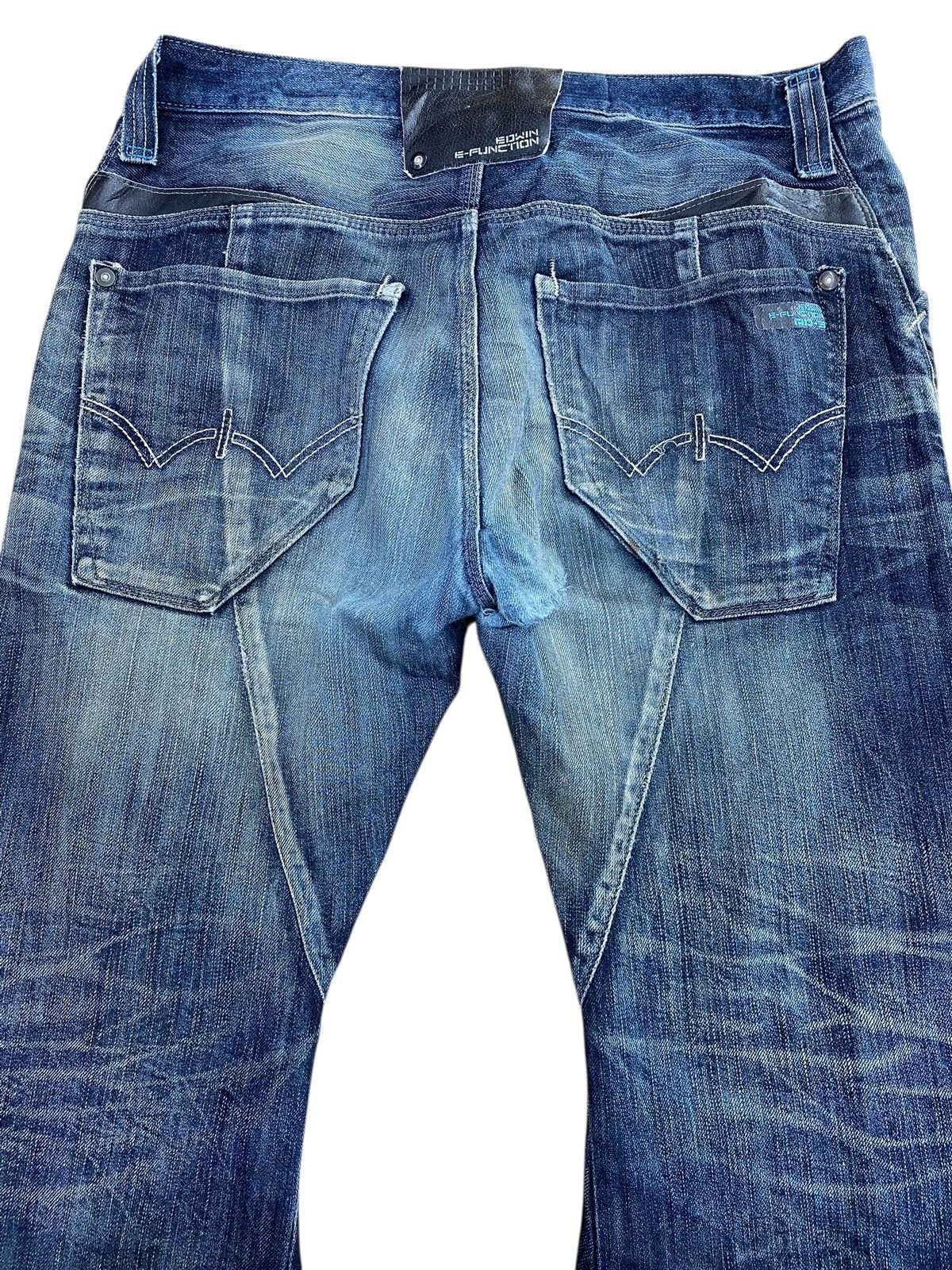 Edwin Edwin-Faded Wash Twisted Leg Style Wide Jeans Size US 32 / EU 48 - 4 Thumbnail