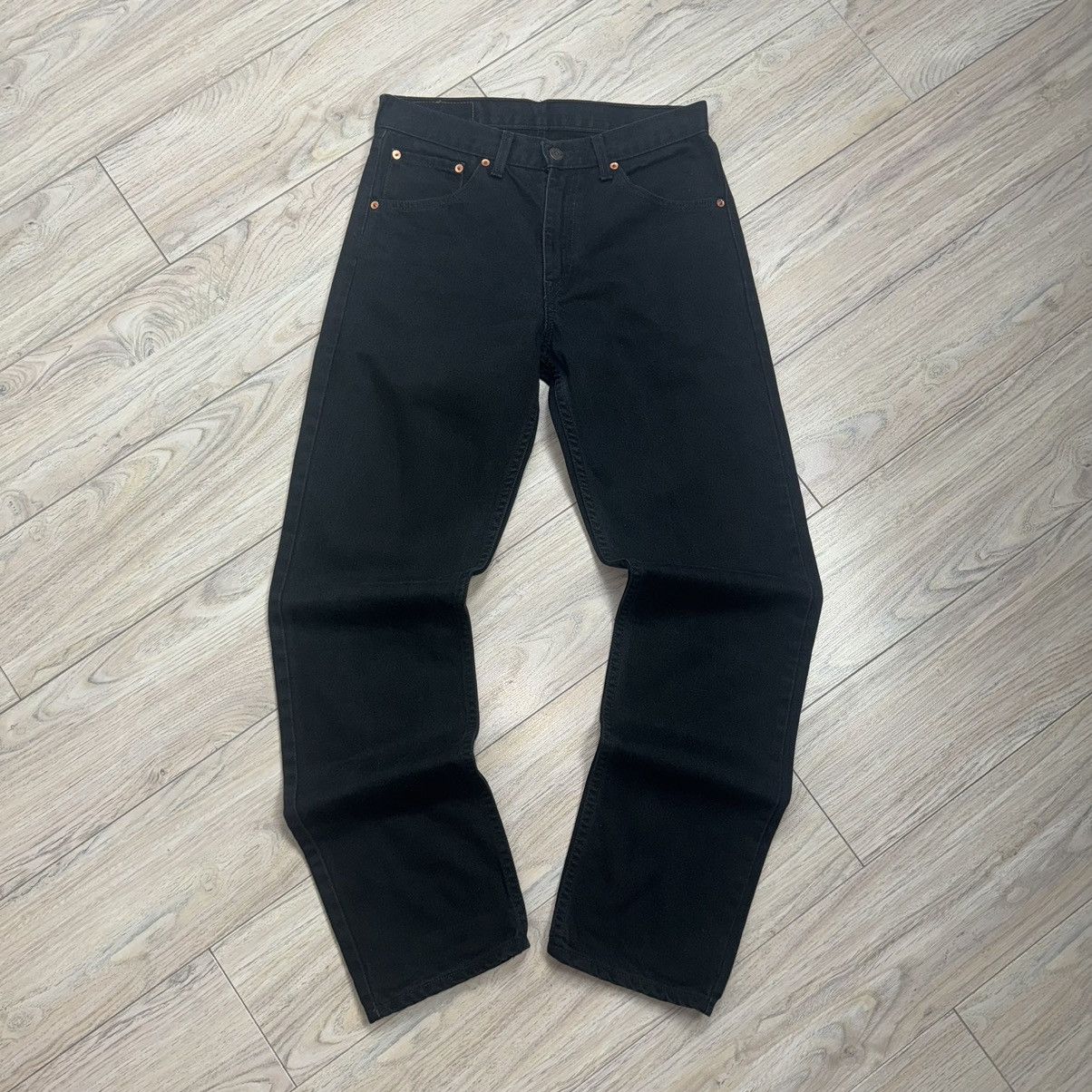 Levi's Crazy Vintage Y2K Levi’s 521 XX Black Wash Denim Jeans Size US 30 / EU 46 - 2 Thumbnail