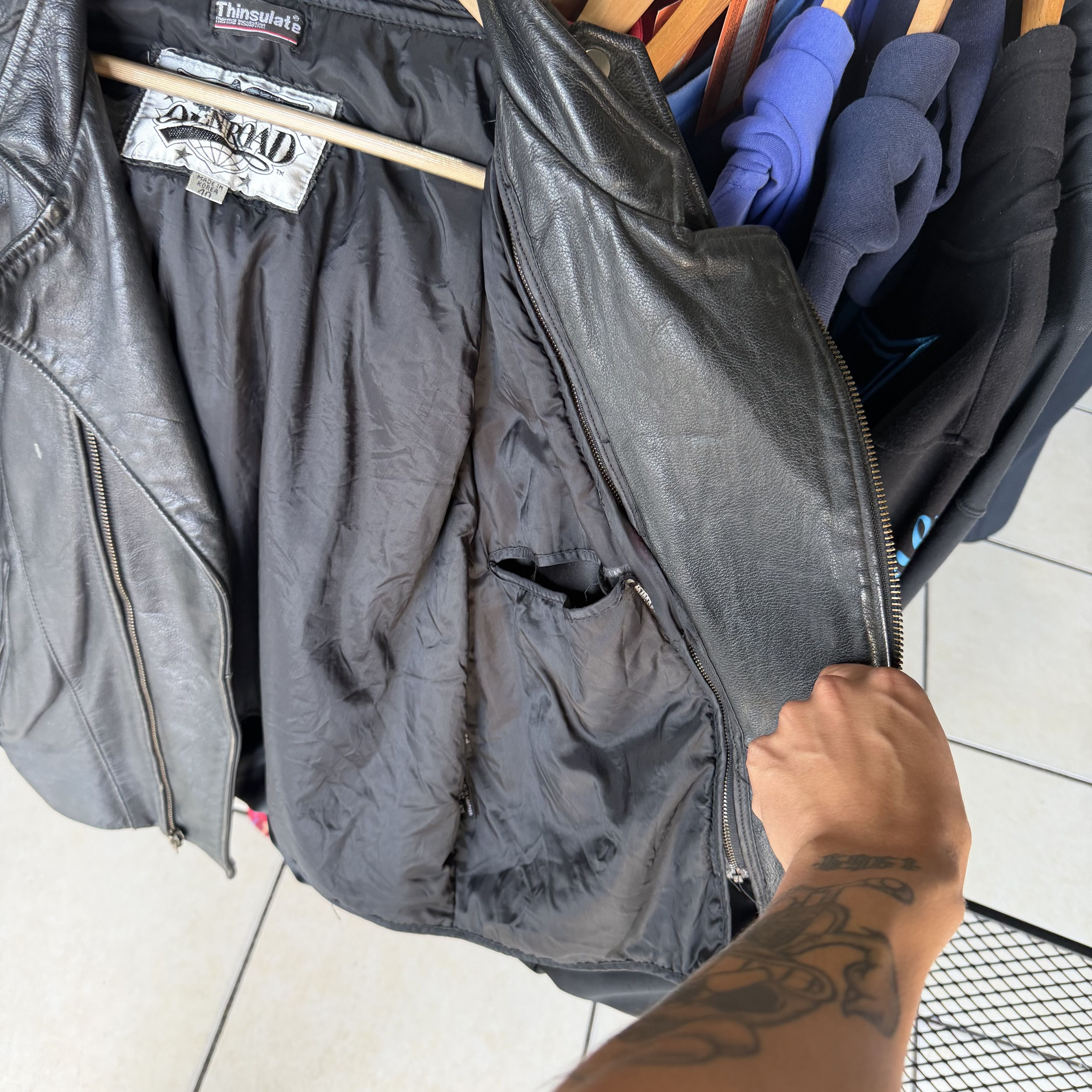 Wilsons Leather Vtg Wilsons Open Road Leather Jacket Mens Thinsulate Biker Size US M / EU 48-50 / 2 - 8 Thumbnail