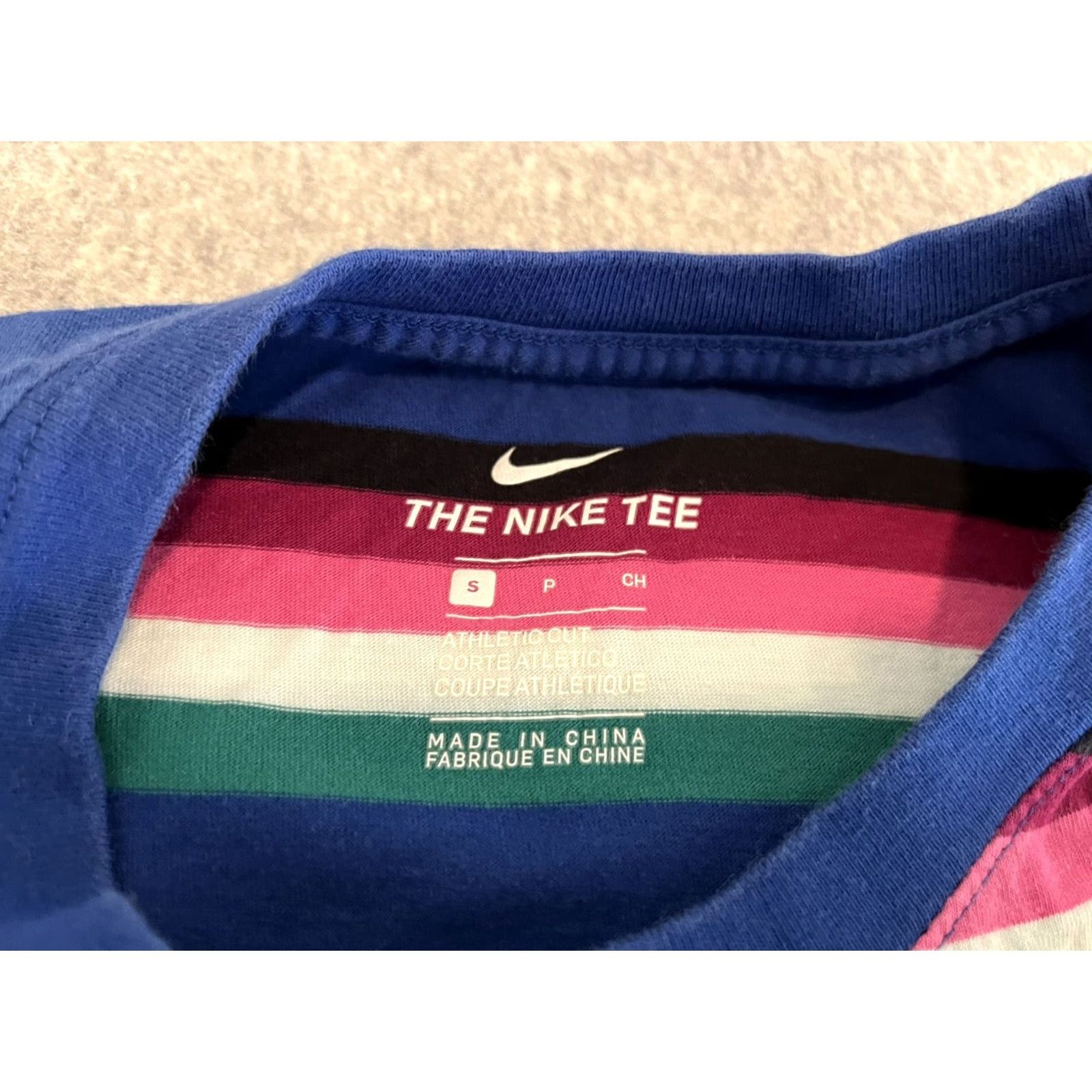 Nike Nike Court Tee Shirt Striped Blue Size Small Men T-Shirt Short Sleeve Cotton Size US S / EU 44-46 / 1 - 2 Thumbnail