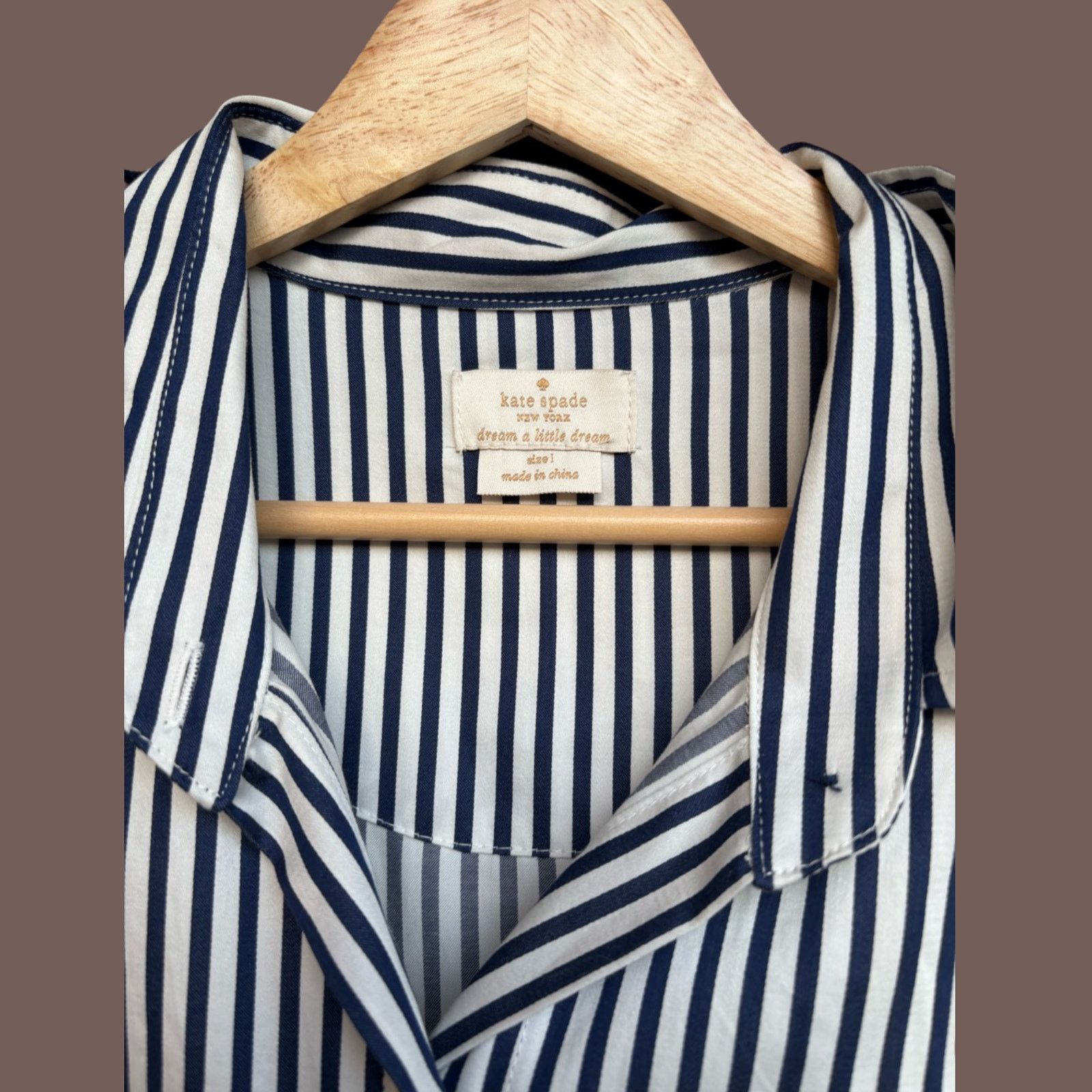 Kate Spade VTG Tunic Dress | Kate Spade Stripe Rosette | Bookish Femme Size S / US 4 / IT 40 - 3 Thumbnail