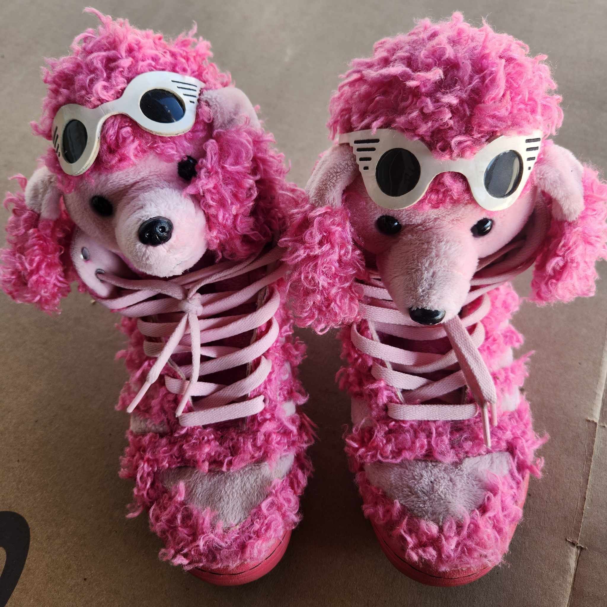 Adidas pink cheap poodle shoes