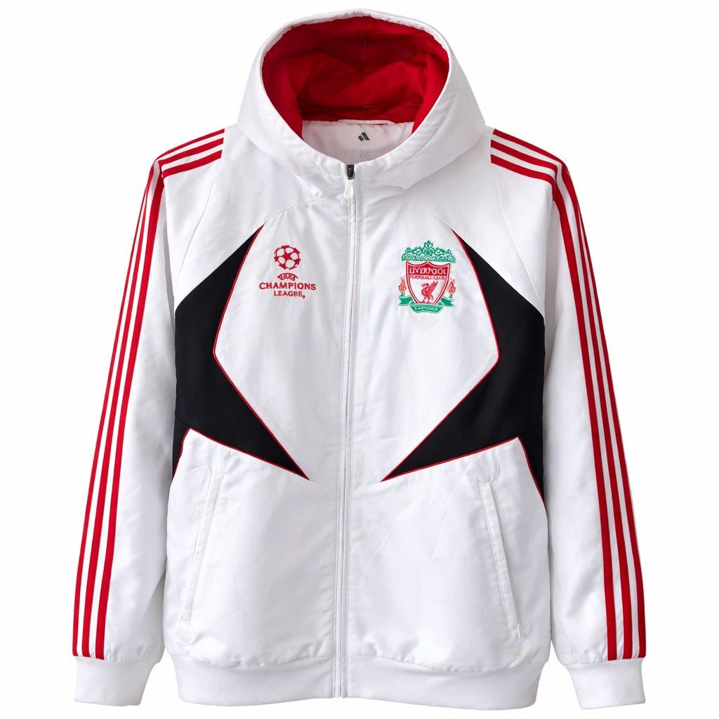 Adidas 2007 LIVERPOOL FC CHAMPIONS LEAGUE SOCCER FOOTBALL JACKET L Size US L / EU 52-54 / 3 - 1 Thumbnail