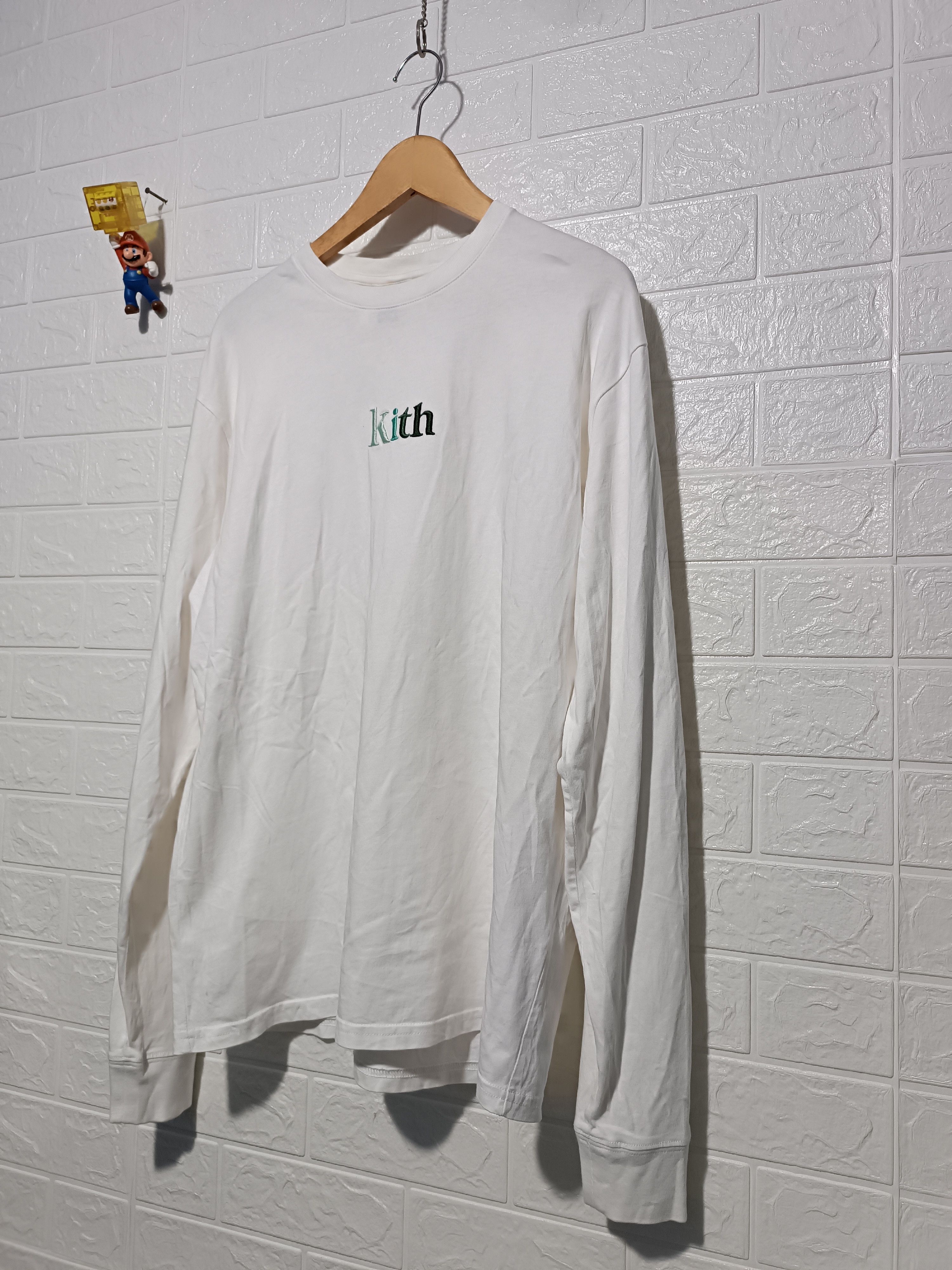 Kith Kith 21SS Serif Logo Long Sleeve Tee White Size US M / EU 48-50 / 2 - 2 Thumbnail