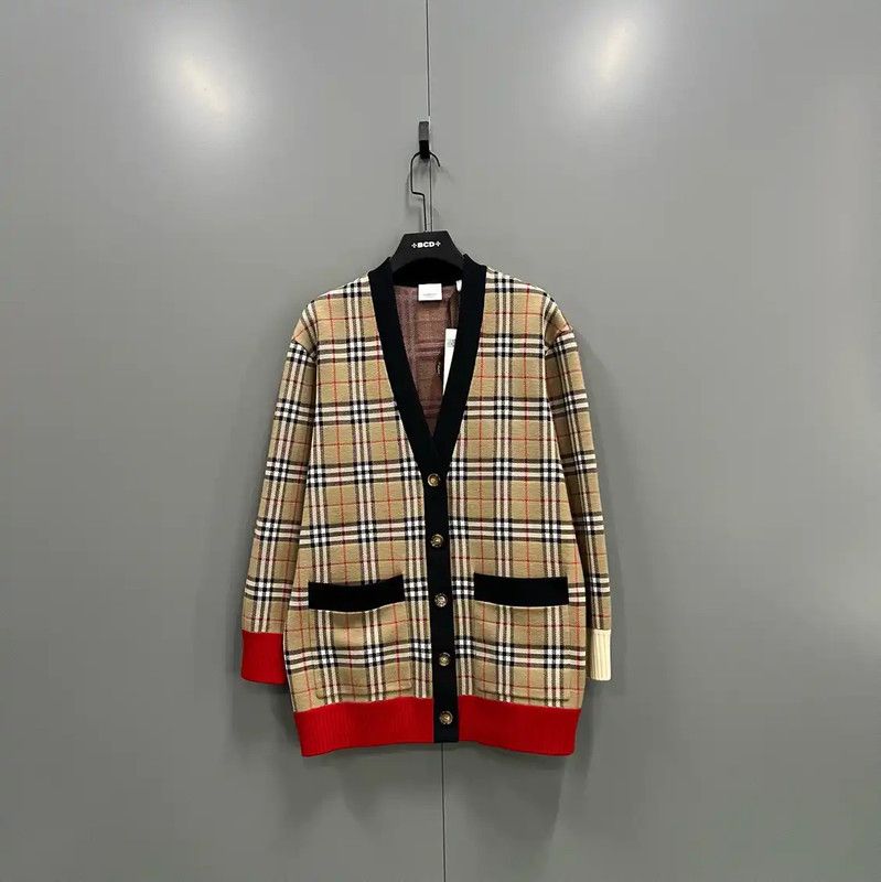 Burberry Burberry Beige Wool Long Cardigan for Men Size US XL / EU 56 / 4 - 1 Thumbnail