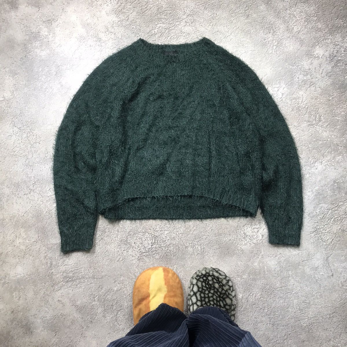 Vintage Vintage Y2K Oversized Mohair Knit Sweater Grunge 90s Faded M Size M / US 6-8 / IT 42-44 - 1 Thumbnail
