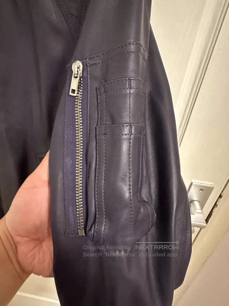 Rick Owens Rick Owens MA1 Lambskin Leather Jacket . Size US L / EU 52-54 / 3 - 3 Thumbnail