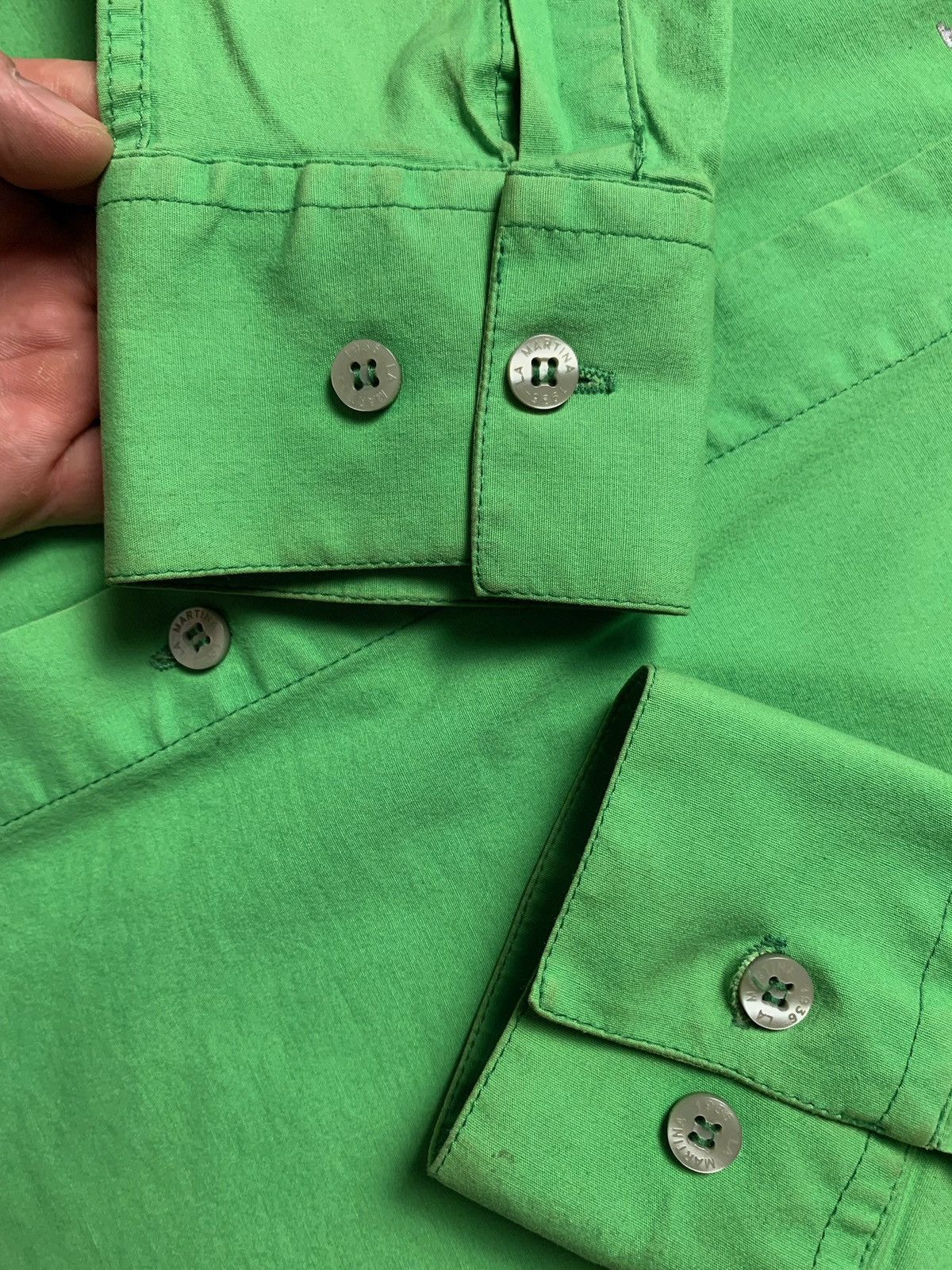 La Martina La martina porche vintage shirt long sleeve green size xl Size US XL / EU 56 / 4 - 6 Thumbnail
