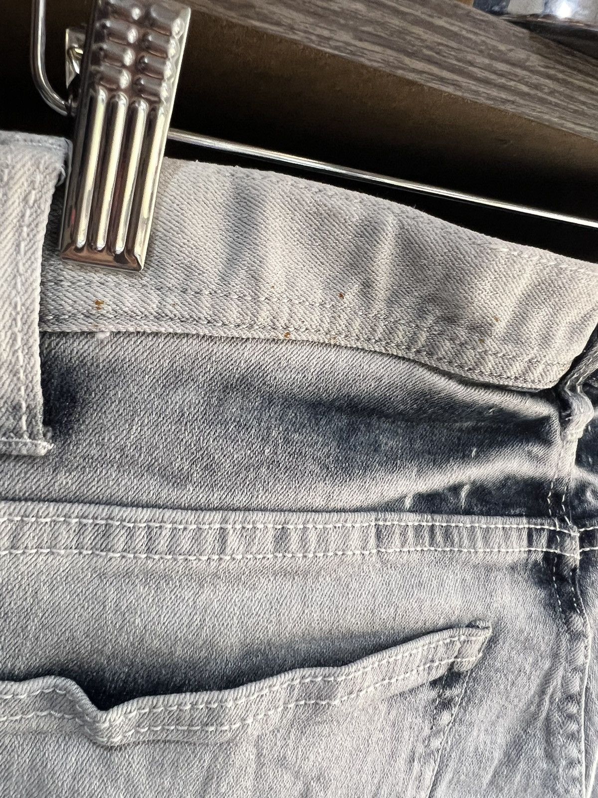Japanese Brand 🔥Growth by Grail Bleach Denim Cargo Pant Size US 31 - 14 Thumbnail