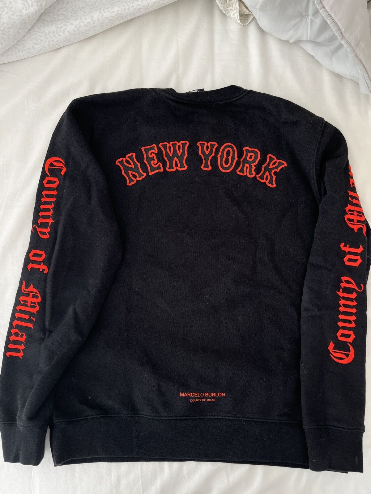 Marcelo Burlon Marcelo Burlon x New York Mets Crewneck Size US L / EU 52-54 / 3 - 3 Thumbnail