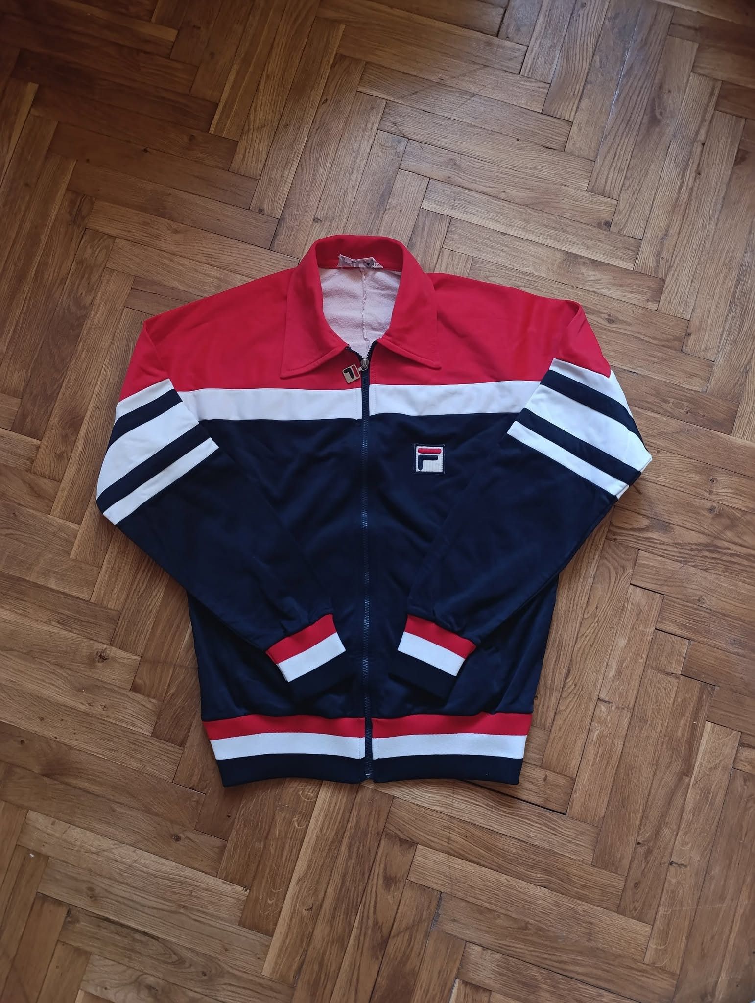 Fila Fila Guillermo Vilas Vintage Tracktop 80s Rare Made in Italy Size US M / EU 48-50 / 2 - 1 Thumbnail