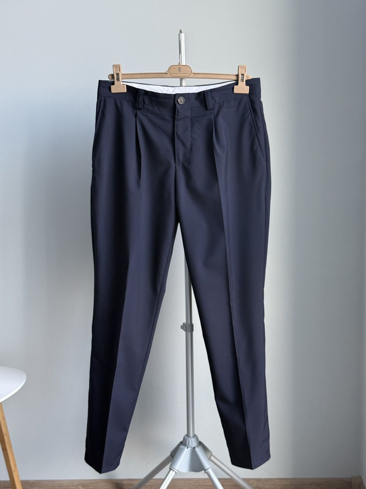 Brunello Cucinelli Brunello Cucinelli Wool Pleated Trousers Traditional Fit Size US 32 / EU 48 - 3 Thumbnail