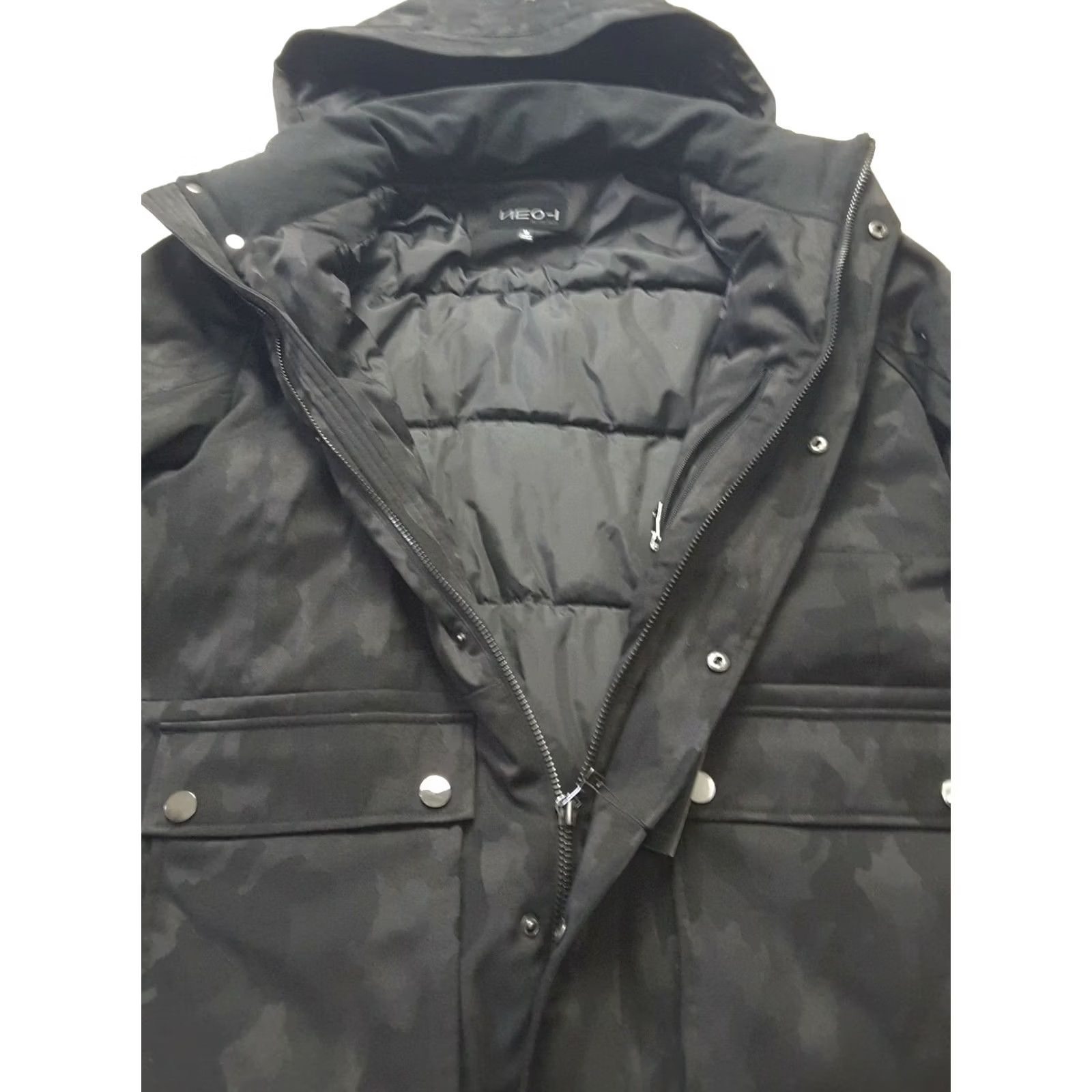 AMO Camo Coat Jacquard Camo Army Field Jacket Multi-Color Black Size M Men Winter Coat Regular Chest 44" Size US M / EU 48-50 / 2 - 6 Thumbnail