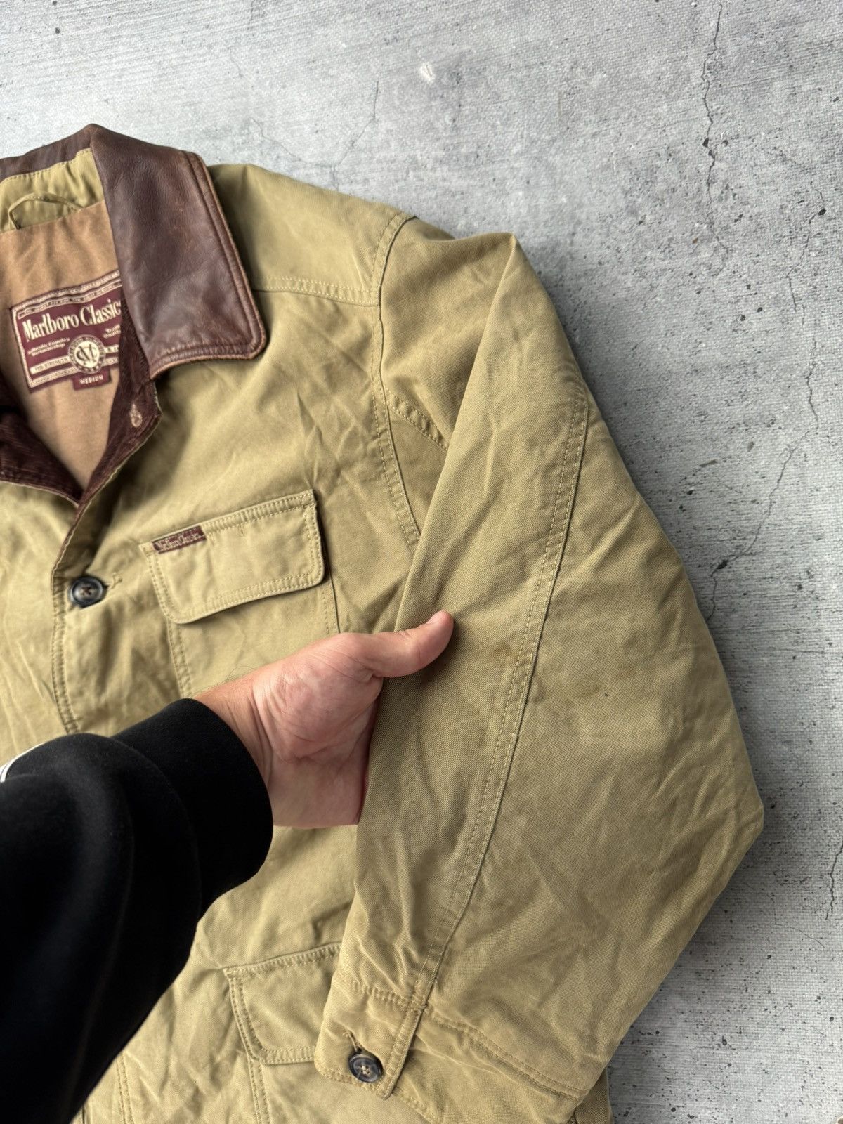 Marlboro Classics Marlboro Classics Vintage 90s Lined Trucker Work Jacket Size US M / EU 48-50 / 2 - 7 Thumbnail