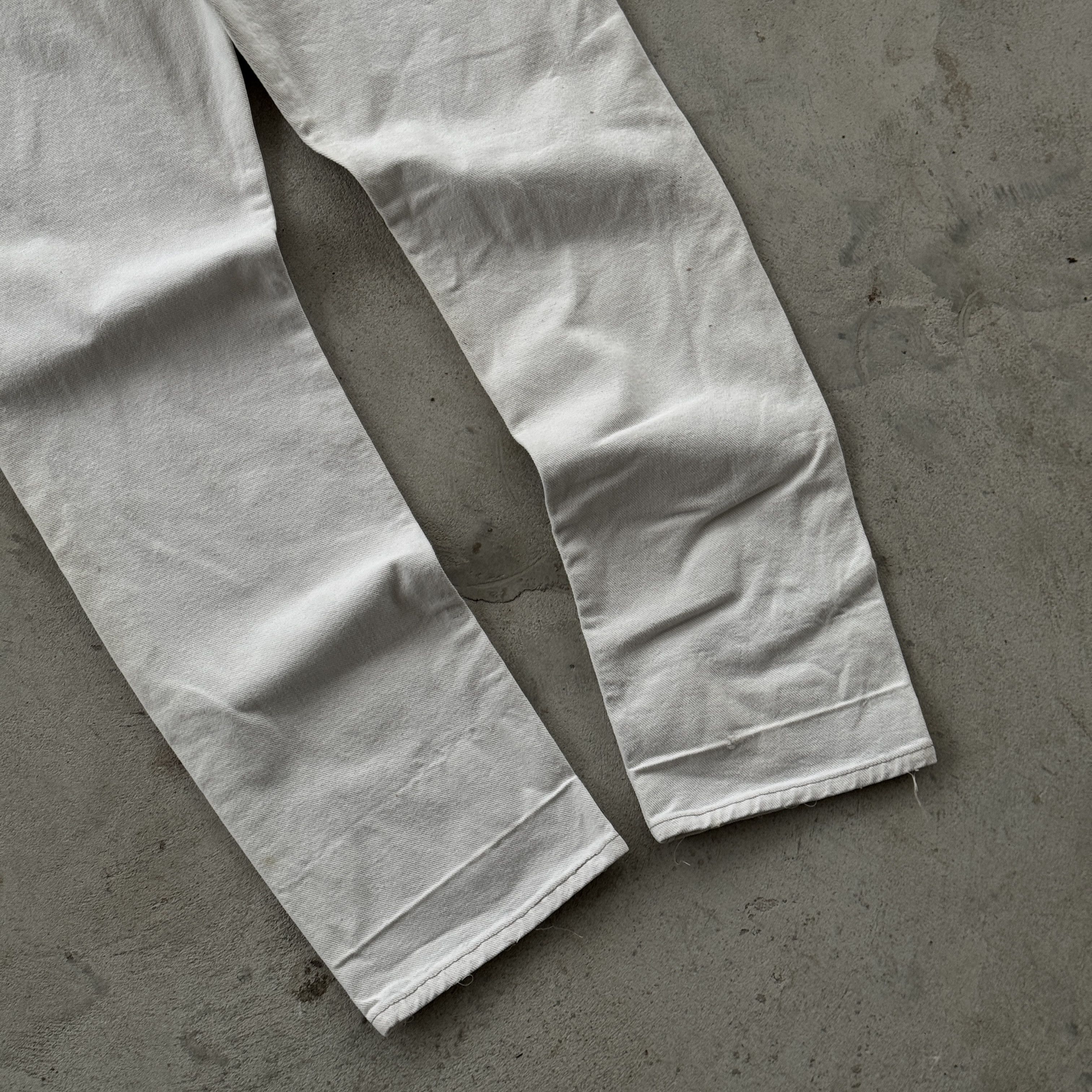 Levi's Vintage Levi's 505 Regular Fit White Jeans Size US 32 / EU 48 - 7 Thumbnail