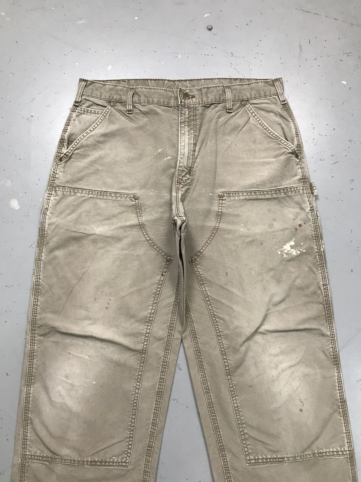 Vintage Carhartt B195LBR double knee workwear denim