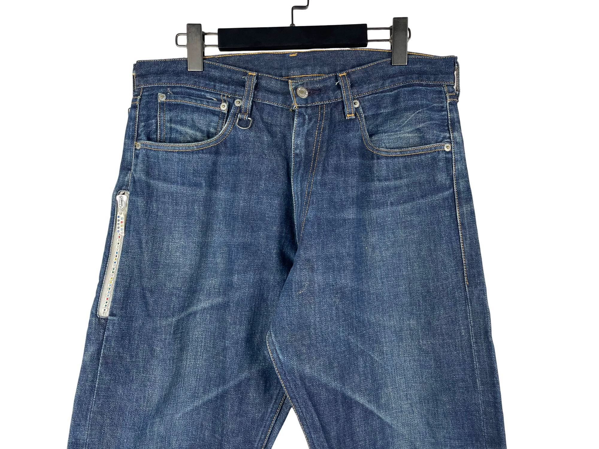 Levi's Levi’s Fenom Disco Color Diamond Shimmer Jeans L Size US 34 / EU 50 - 3 Thumbnail