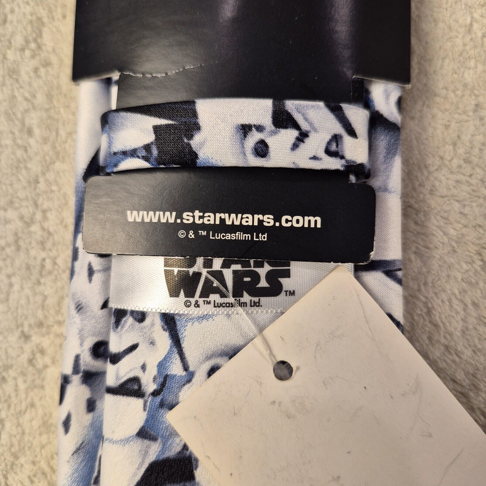 Star Wars STAR WARS MEN’S NECKTIE STORM TROOPERS SILK - NWT Size ONE SIZE - 7 Thumbnail