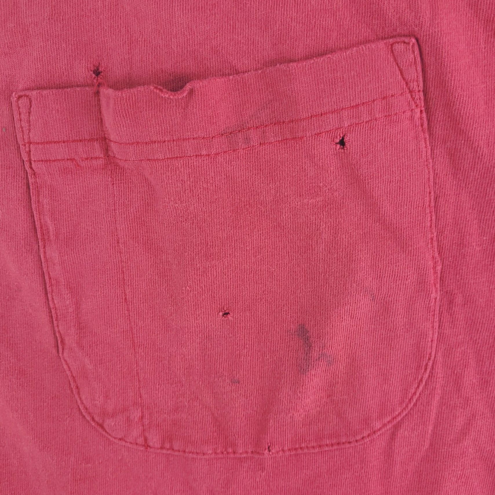 Vintage VINTAGE CE Schmidt Shirt Mens XL Red Distressed Workwear Grunge Pocket Button-Up Short Sleeve Size US XL / EU 56 / 4 - 2 Thumbnail