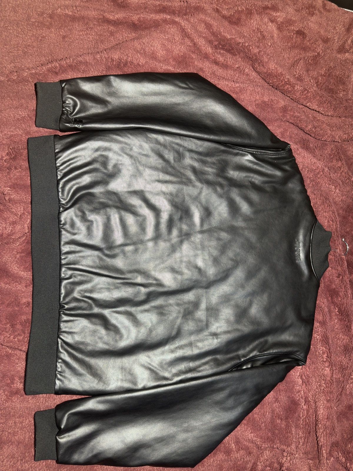 Vintage XXL BAGGY GENUINE LEATHER JACKET Size US XXL / EU 58 / 5 - 2 Thumbnail
