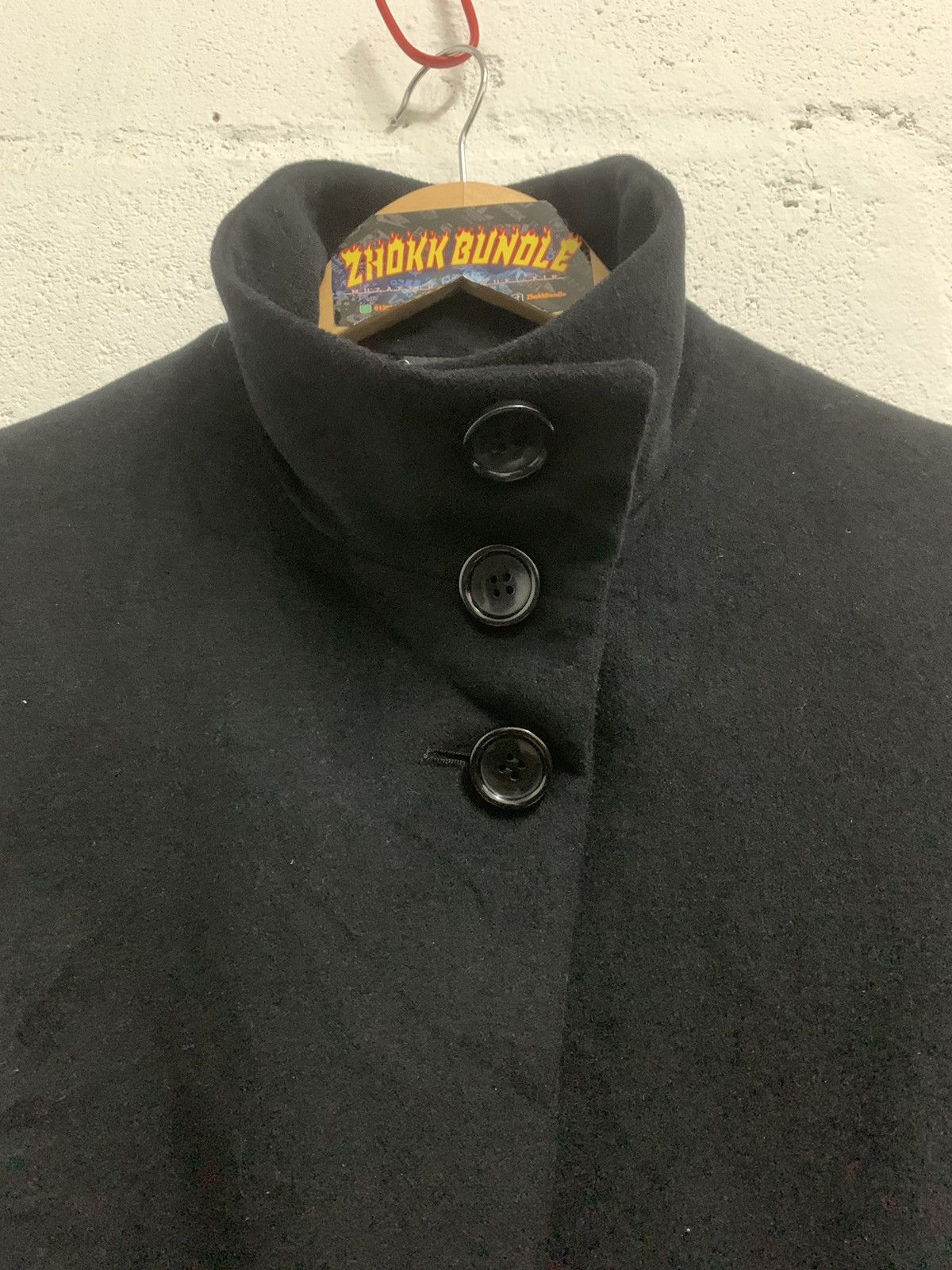 Yohji Yamamoto INED Stainless Steel Collar Jacket Single Melton Size S / US 4 / IT 40 - 8 Thumbnail