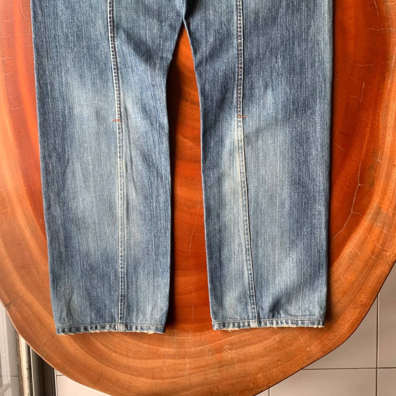 Marithe + Francois Girbaud Distressed Marithe Francois Girbaud MFG Blue Denim Pants Size US 33 - 6 Thumbnail