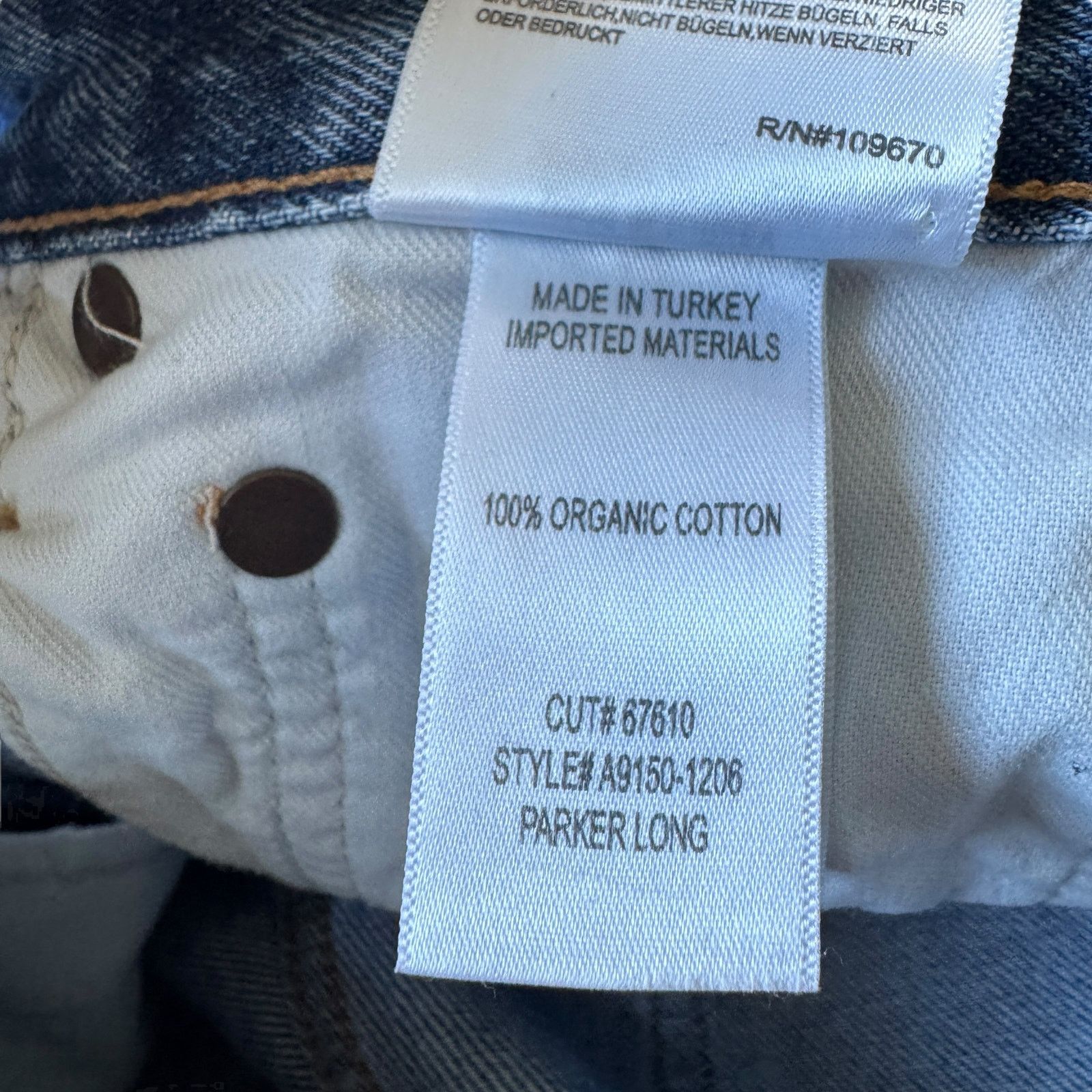 Agolde AGOLDE Parker Long Jean Invention Wash Size 25" / US 0 / IT 36 - 7 Thumbnail