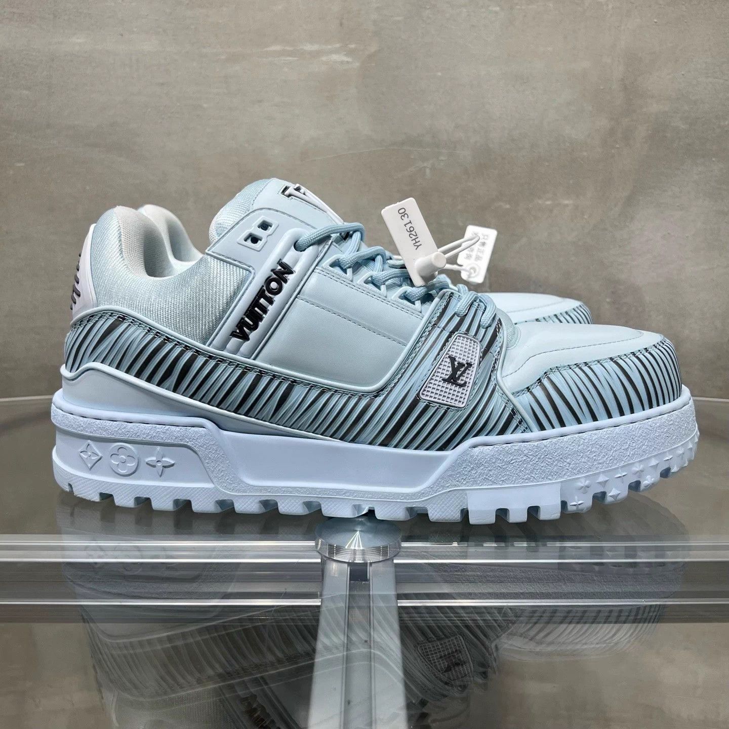 Louis Vuitton LV Trainer Maxi Blue UK9.5/43.5 Size US 10.5 / EU 43-44 - 4 Thumbnail