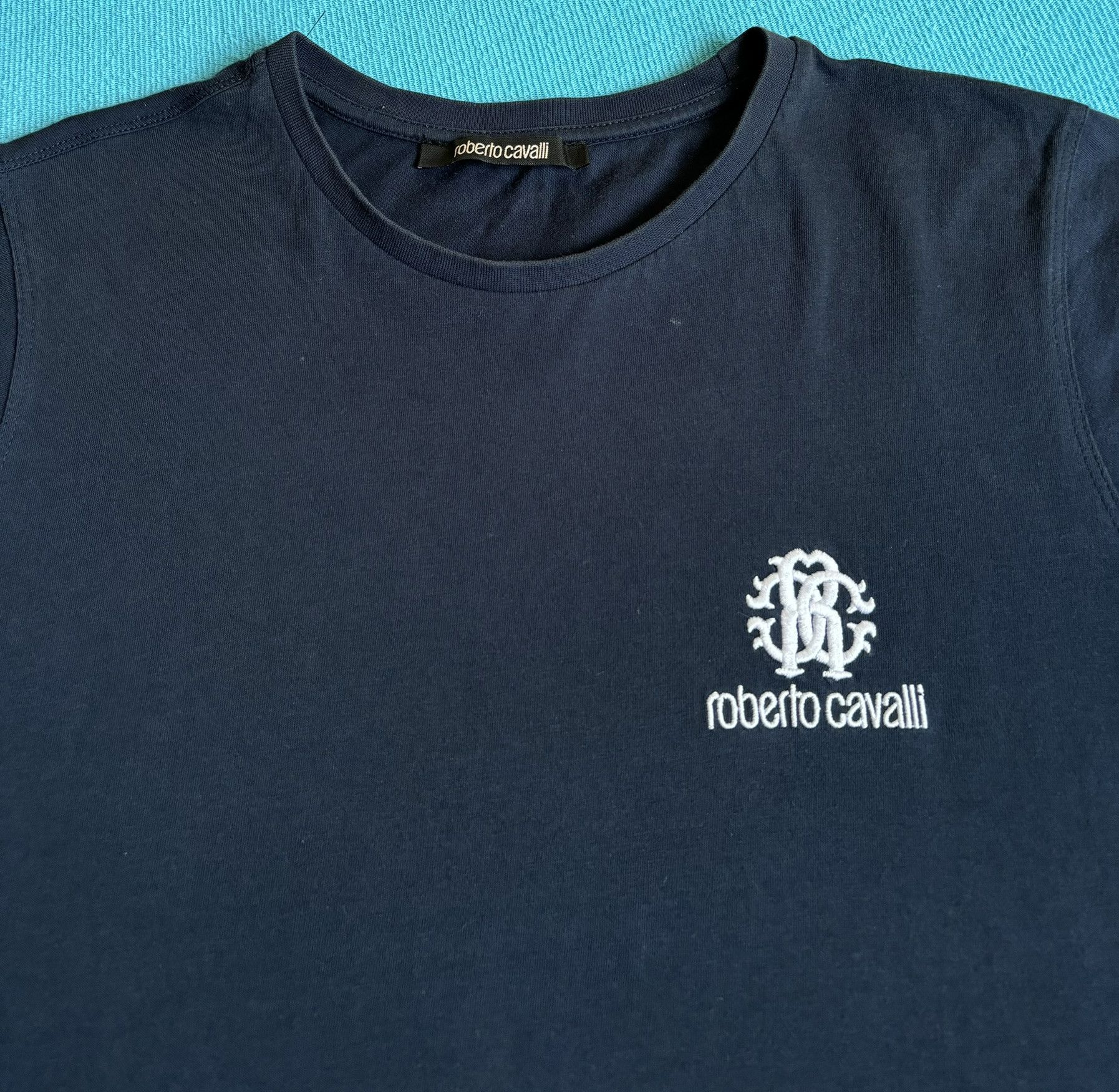 Roberto Cavalli Roberto Cavalli navy T-shirt Size. M Size US M / EU 48-50 / 2 - 6 Thumbnail
