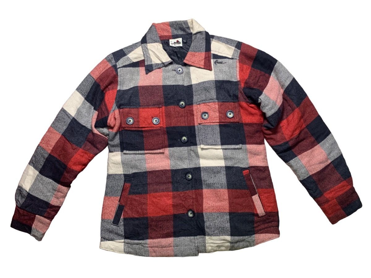 image of Cashmere Wool x Kavu Og Kavu Wool Quilted Jacket Button Up in Red, Men's (Size Small)