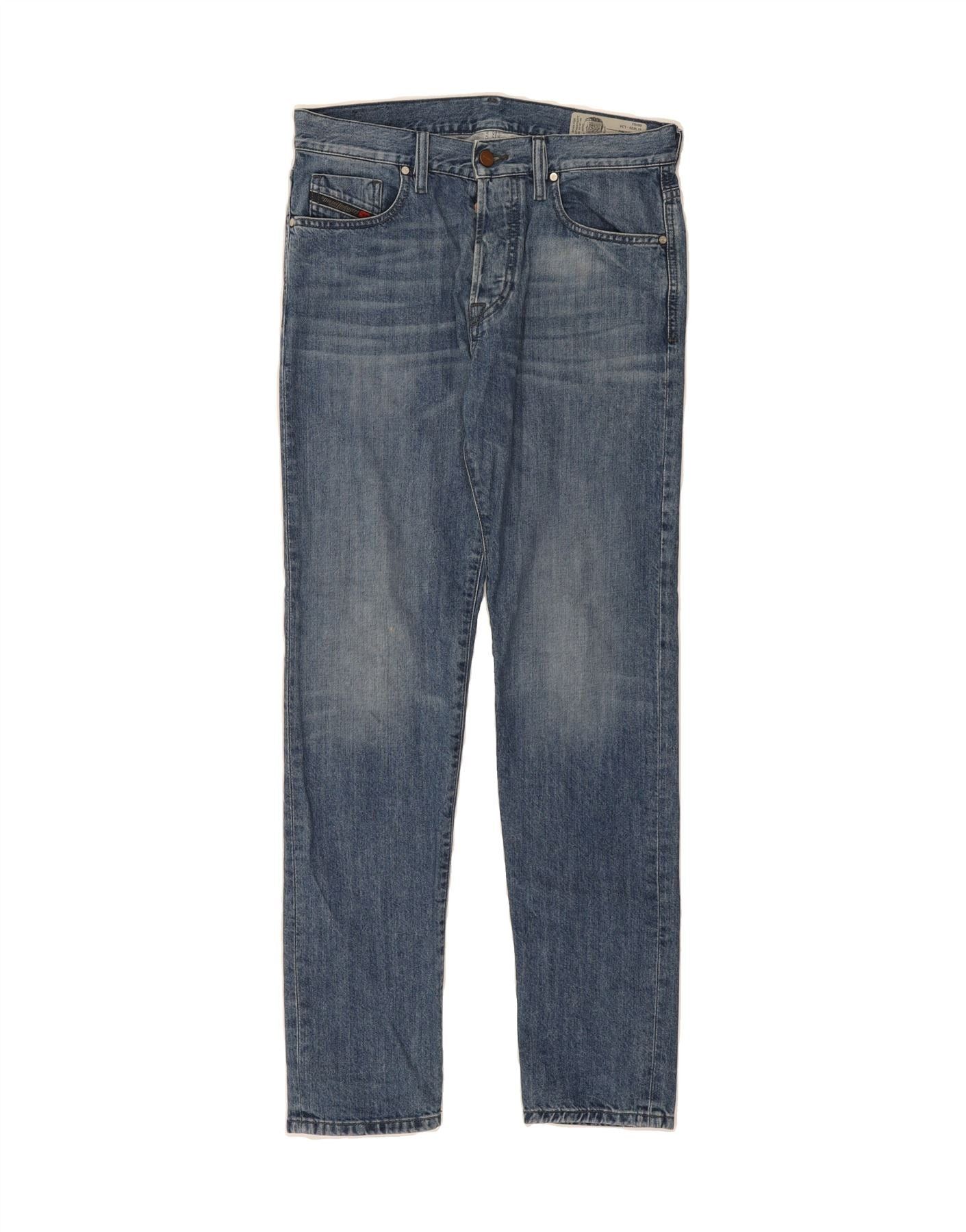 Diesel Mens Mharky Slim Skinny Jeans W29 L31 Blue Cotton Size US 29 - 1 Thumbnail