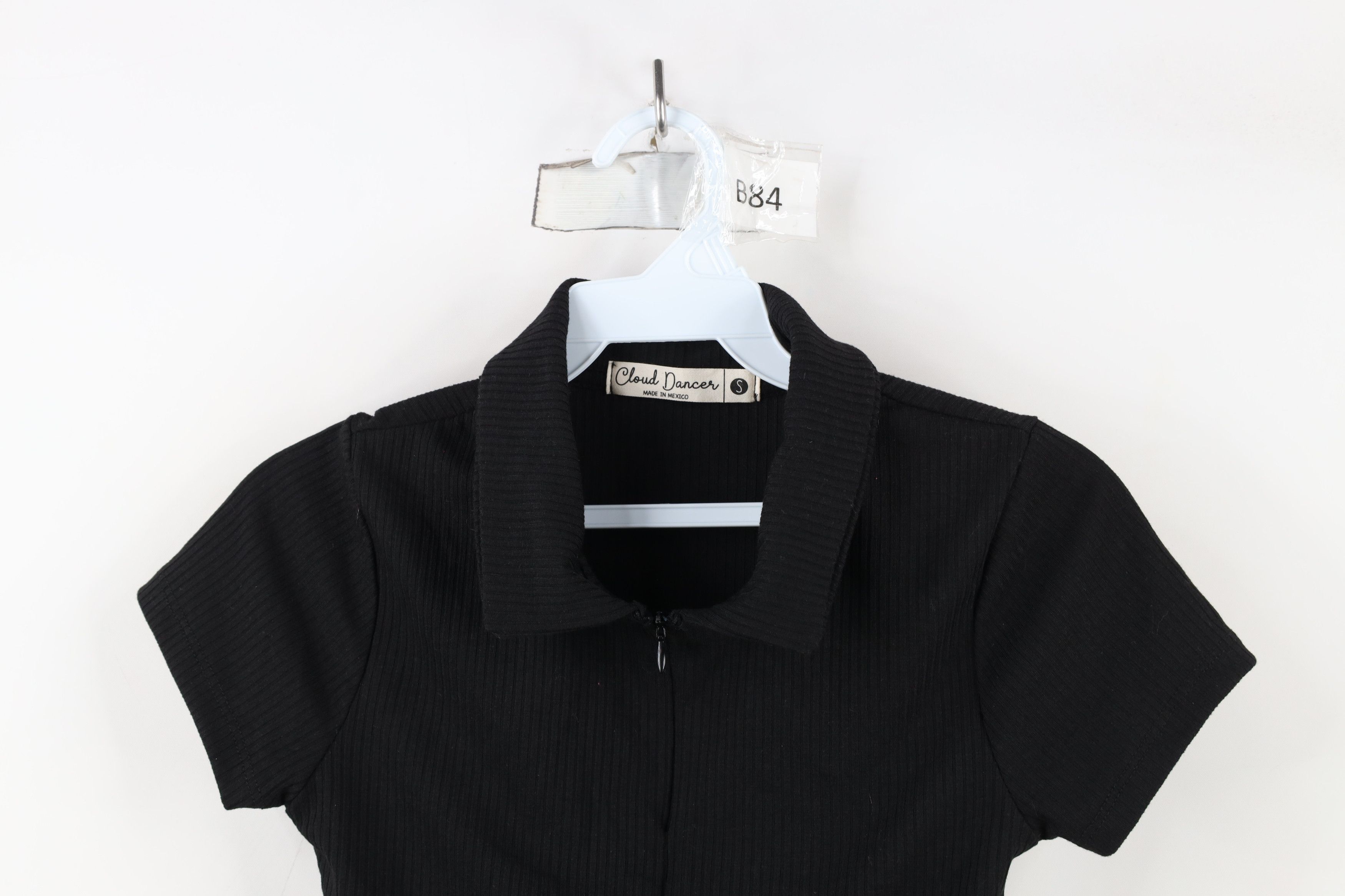Vintage Vintage Y2K Babydoll Streetwear Ribbed Cropped Polo Shirt Size S / US 4 / IT 40 - 2 Thumbnail