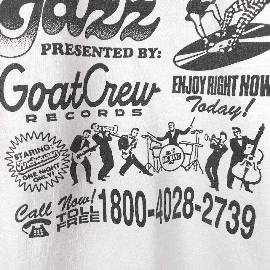 Other Goat Crew Records T Shirt Mens Size 3XL White House Of Jazz Size US XXL / EU 58 / 5 - 5 Thumbnail