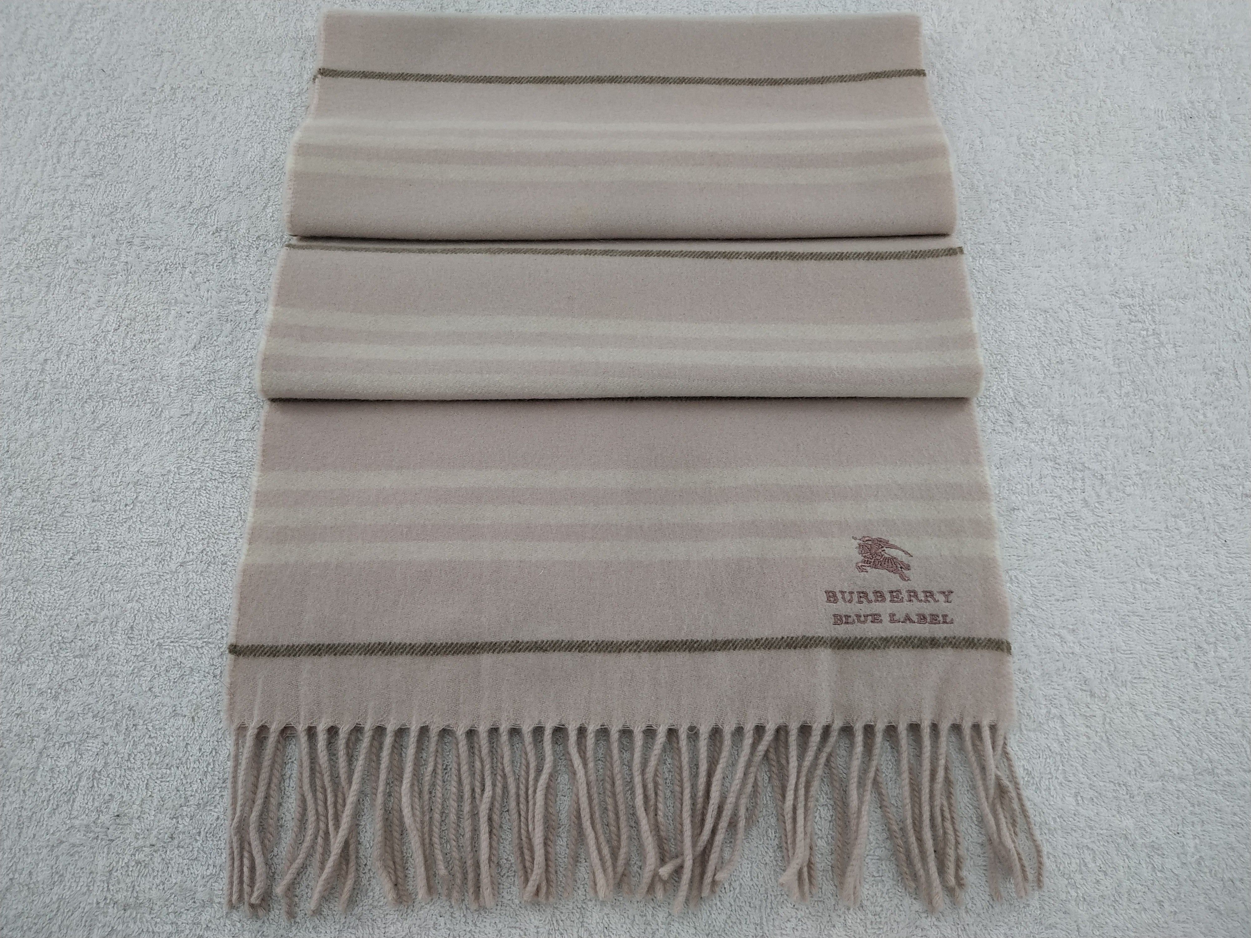 Burberry × Vintage Burberry Blue Label Scarf / Muffler / Neckwear - WW293 Size ONE SIZE - 6 Thumbnail