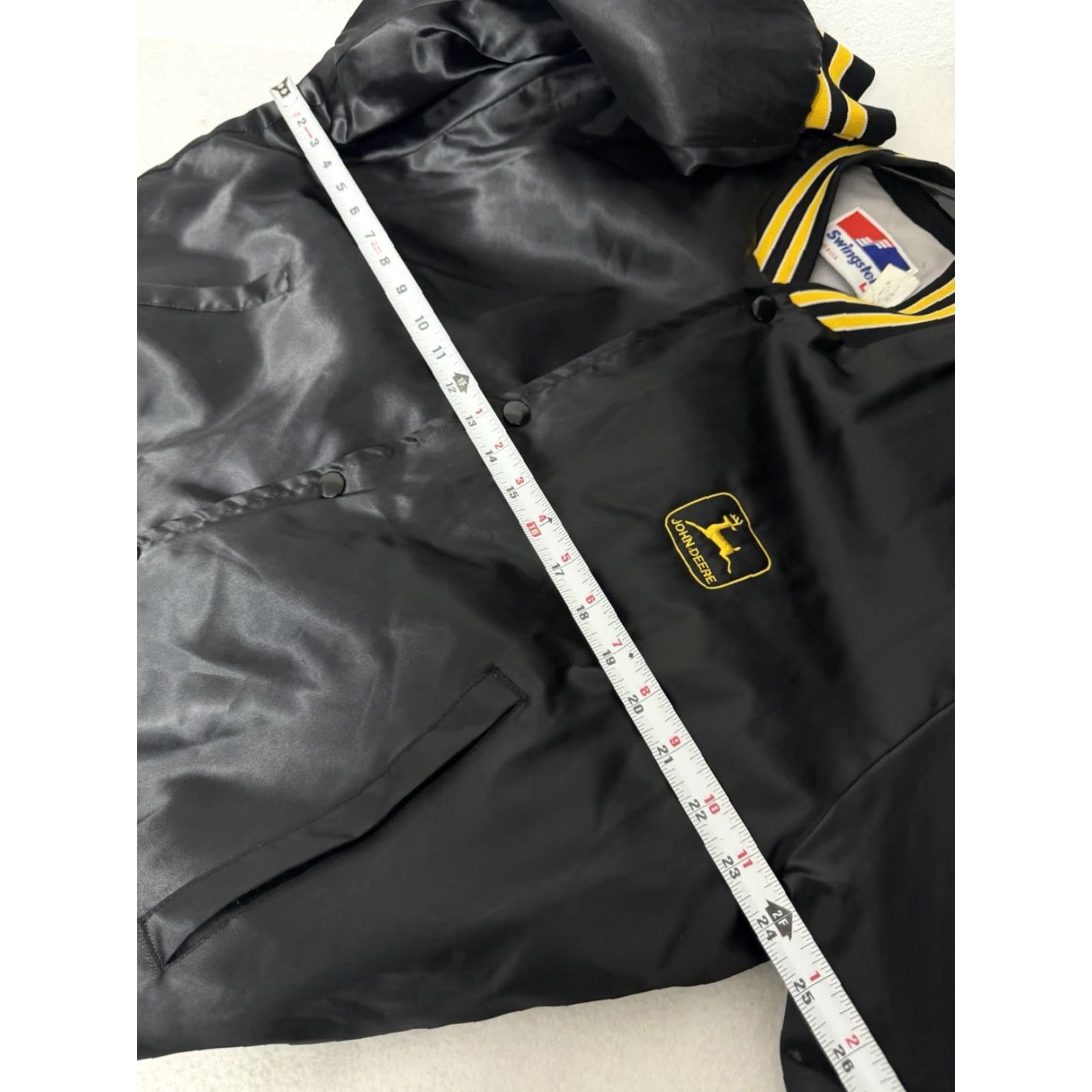 Vintage VINTAGE Swingster Jacket Men L Black Yellow Satin Embroidered Snap Satin Embroidered Swingster Jacket Men L Black Yellow Vintage Snaps Windsucher? Size US L / EU 52-54 / 3 - 2 Thumbnail