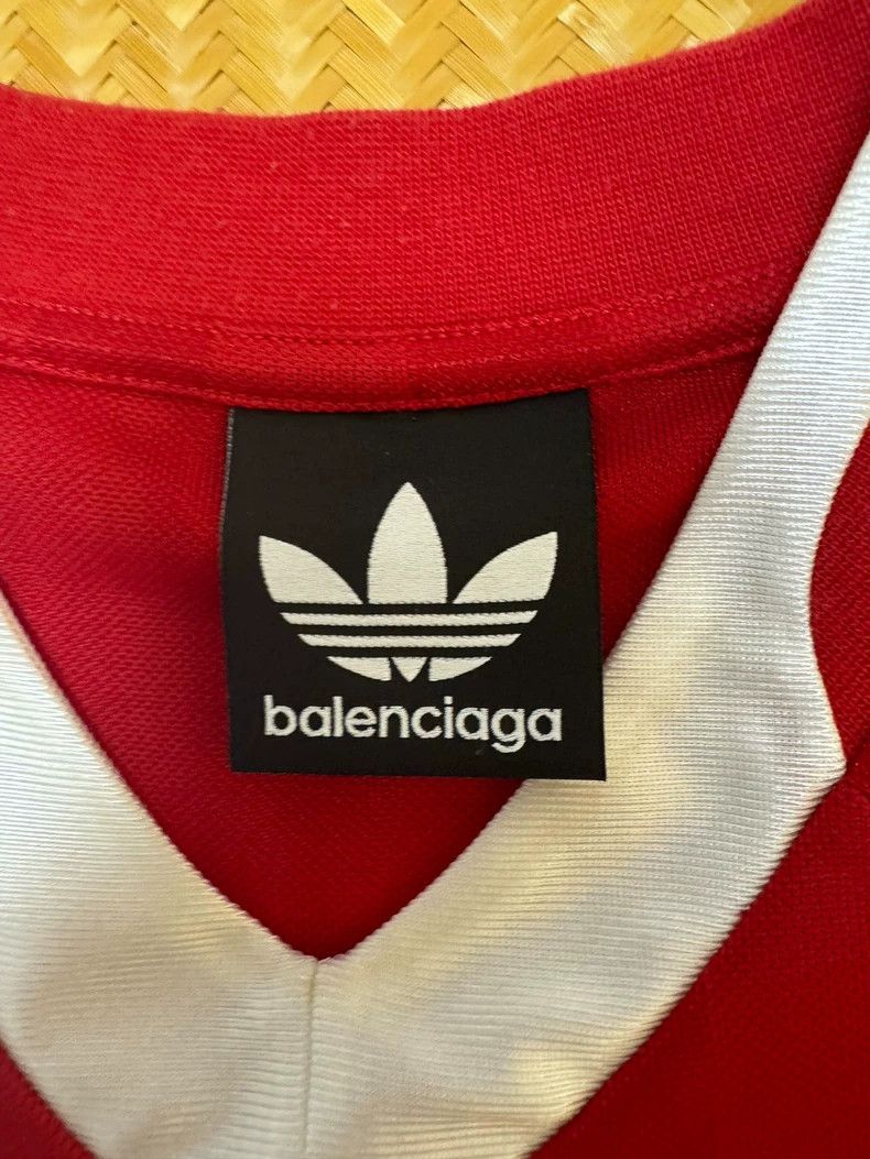 Balenciaga Balenciaga size 1 Co-branded adidas red football short slee Size US XS / EU 42 / 0 - 2 Thumbnail