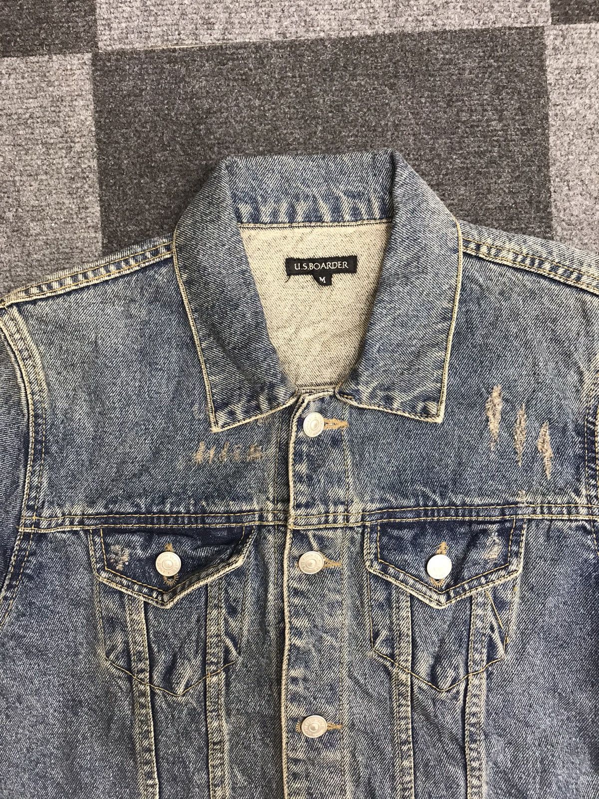 Other US BOARDER Slim Fit Trucker Jacket Size M / US 6-8 / IT 42-44 - 2 Thumbnail