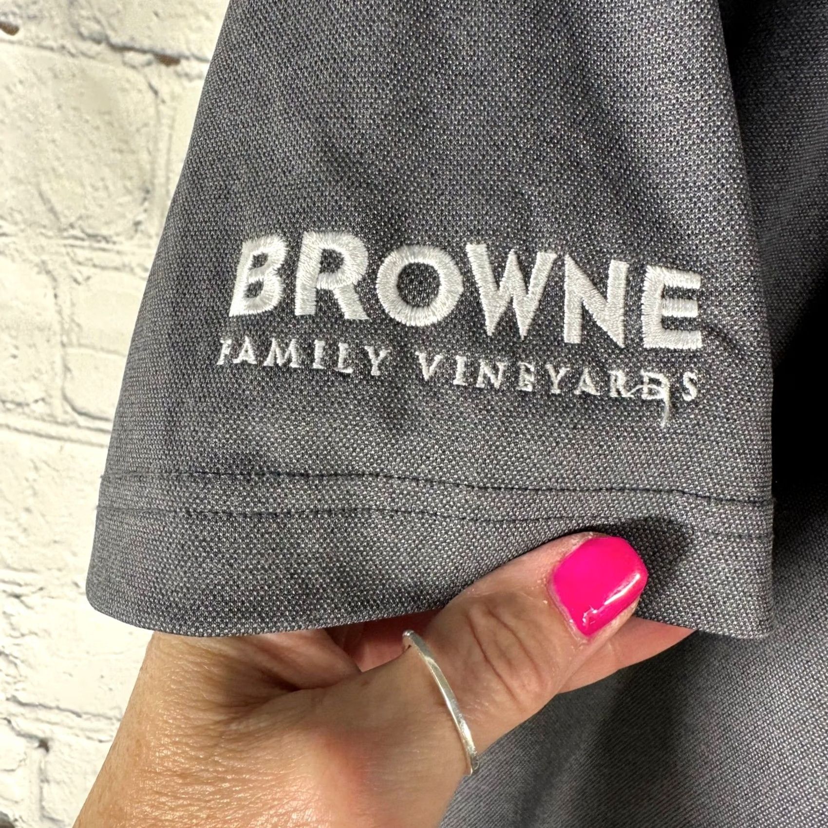 TravisMathew TravisMathew Polo Shirt Gray Browne Family Vineyards Logo TM1MU410 Large Mens L Nike? Size US L / EU 52-54 / 3 - 3 Thumbnail