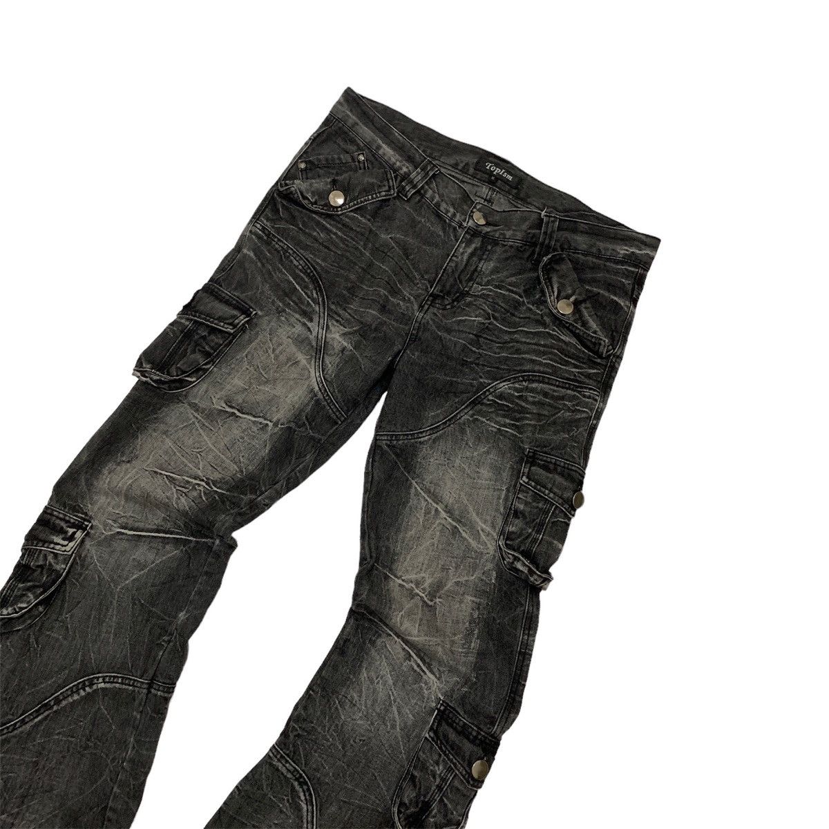 If Six Was Nine Toplsm Multipocket Bondage Distressed Jeans Size US 36 / EU 52 - 3 Thumbnail