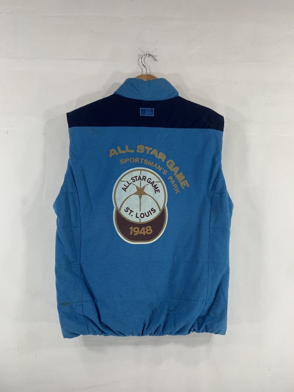 MLB Vintage Rare MLB St. Loius All Star Game 1948 Vest Size 38R - 2 Thumbnail