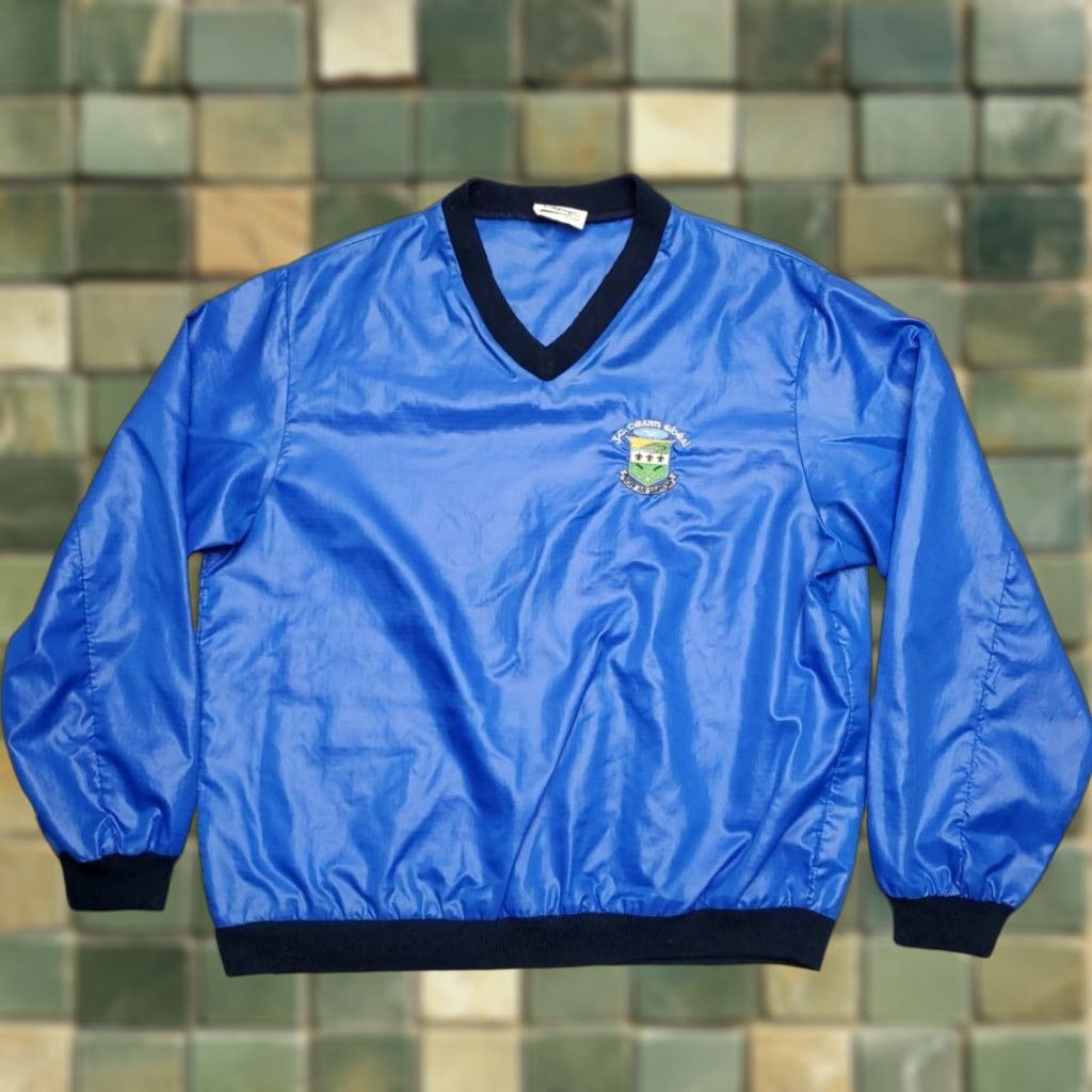 Vintage VINTAGE Mary Coppinger Jacket Mens L Blue Windbreaker Pullover V-Neck Ireland Golf Size US L / EU 52-54 / 3 - 1 Thumbnail