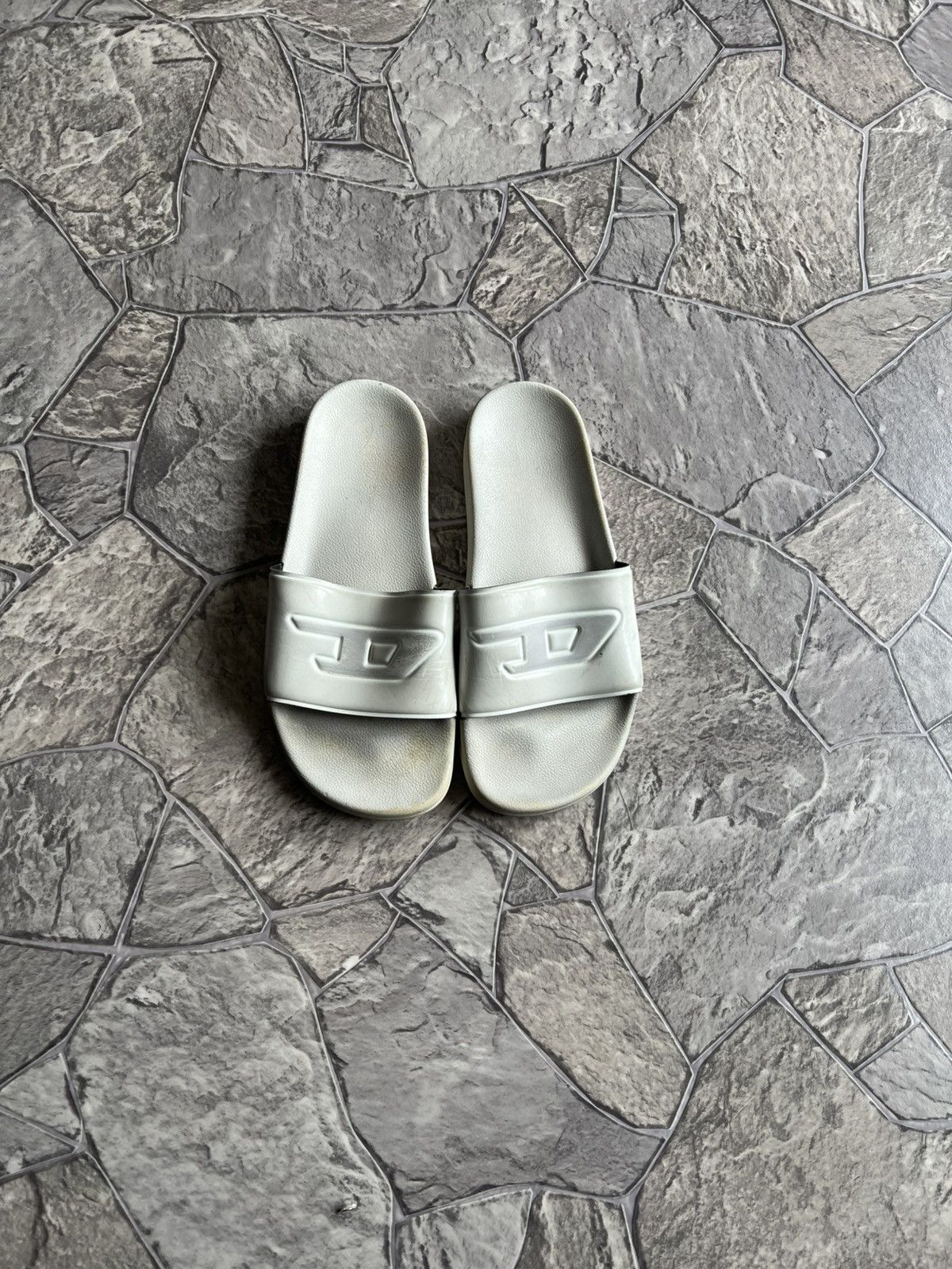 Diesel Diesel by Glen Martens SS24 SA-SLIDE D-Oval Denim Sliders Size US 6 / EU 39 - 1 Thumbnail