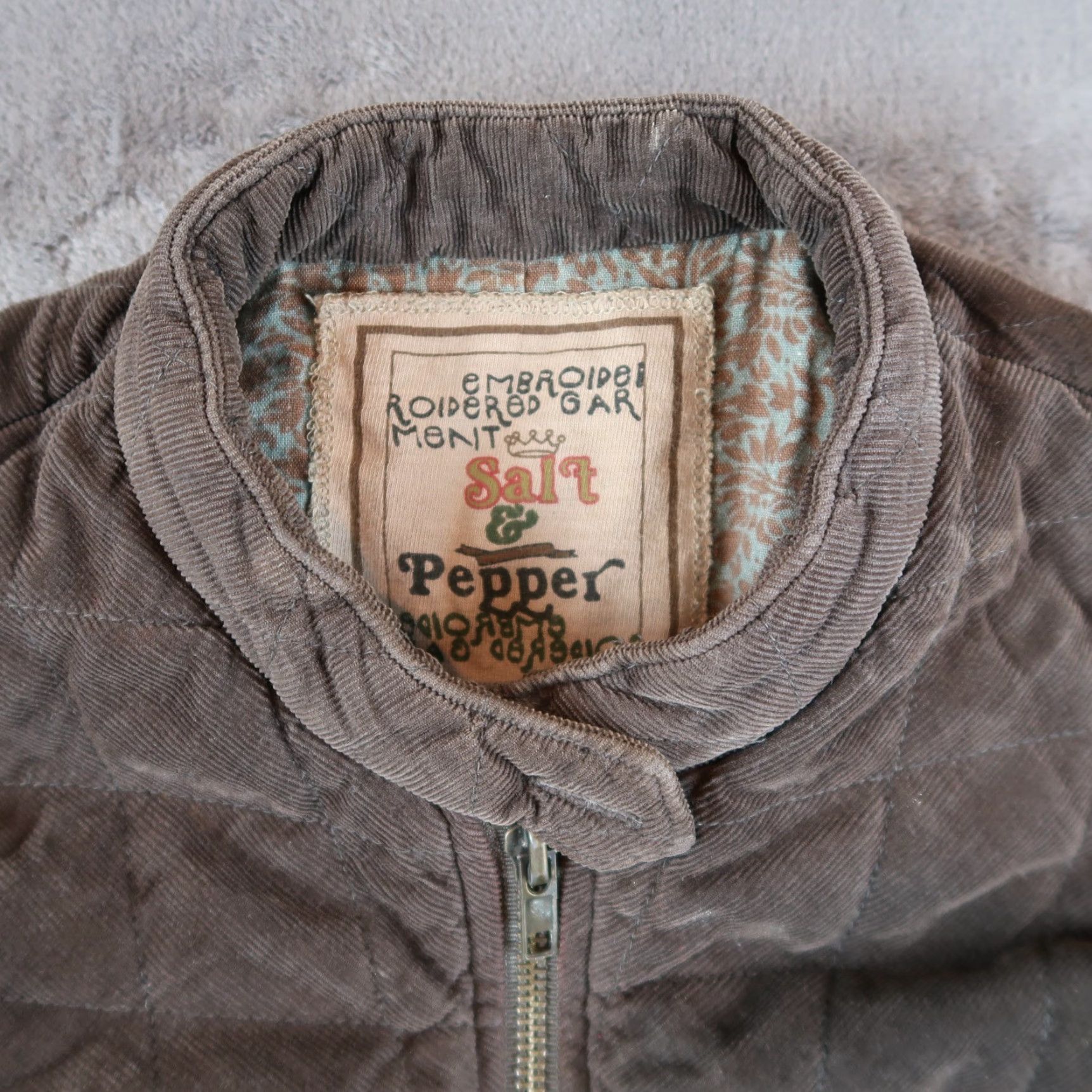 Vintage VINTAGE Salt & Pepper Brown Corduroy Bomber Jacket Women Medium M Quilted Casual Size M / US 6-8 / IT 42-44 - 6 Thumbnail