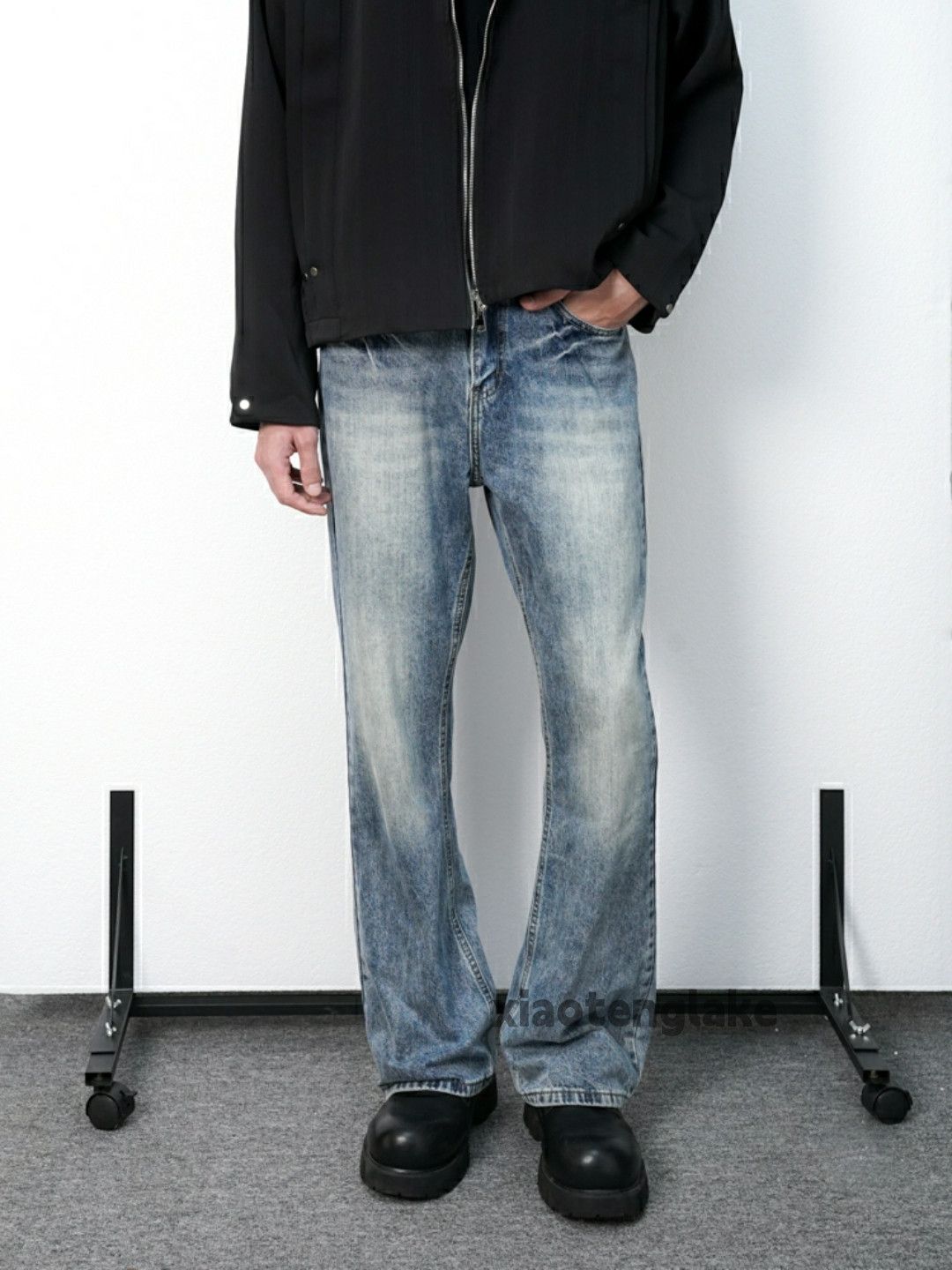 Jean × Vintage washed faded cleanfit yuppie utility bootcut jeans Size US 32 / EU 48 - 3 Thumbnail