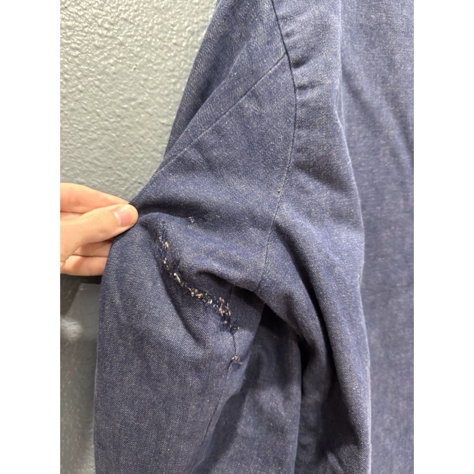 Vintage VINTAGE Blue Bell Coat Denim Cotton Chore Blue Lined 70s 44 Men’s Sz 44 Overcoat Size US S / EU 44-46 / 1 - 6 Thumbnail