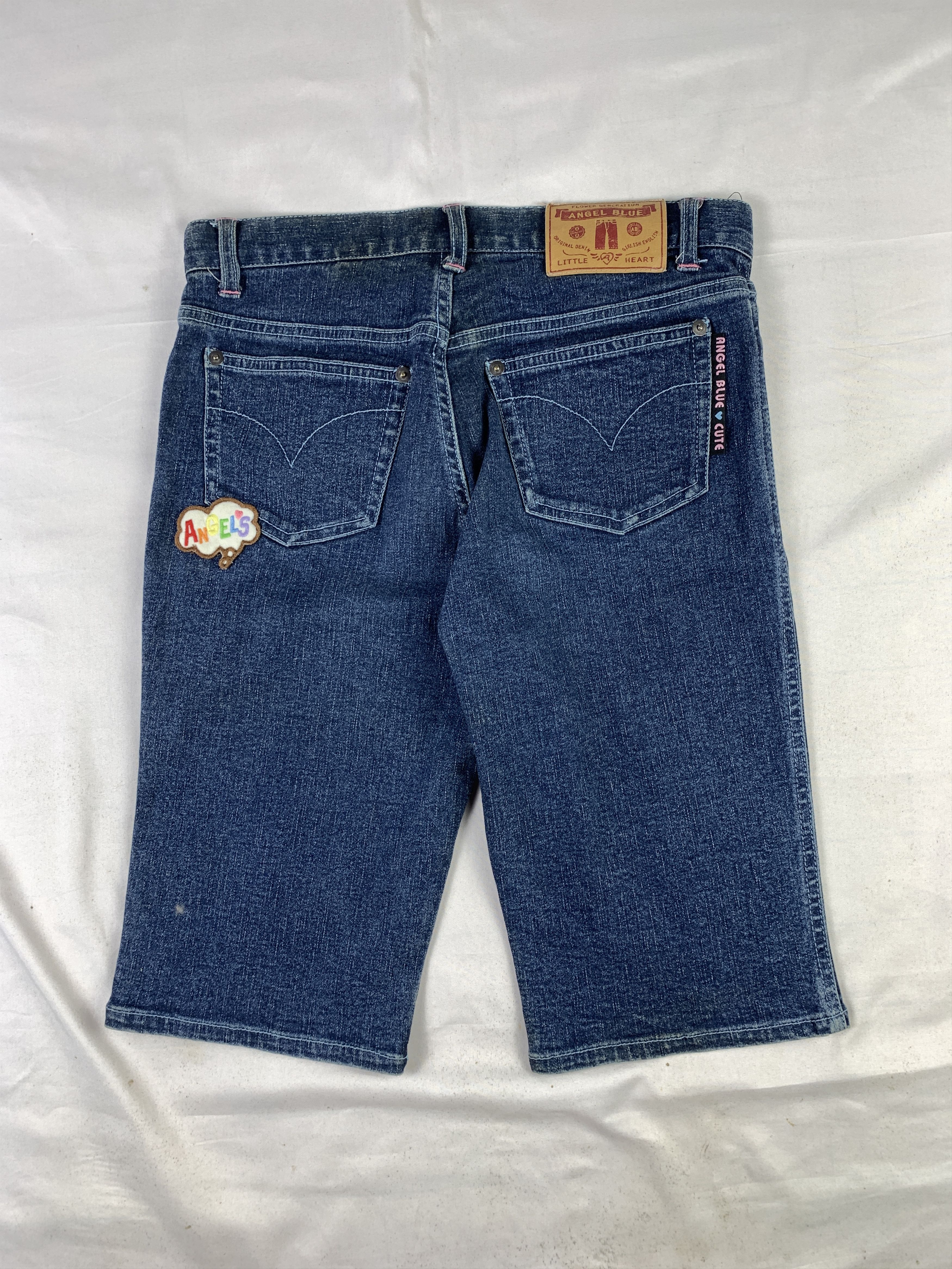 Angel Blue Angel Blue Dark Blue Embroidered Jorts (28) Size 28" / US 6 / IT 42 - 4 Thumbnail
