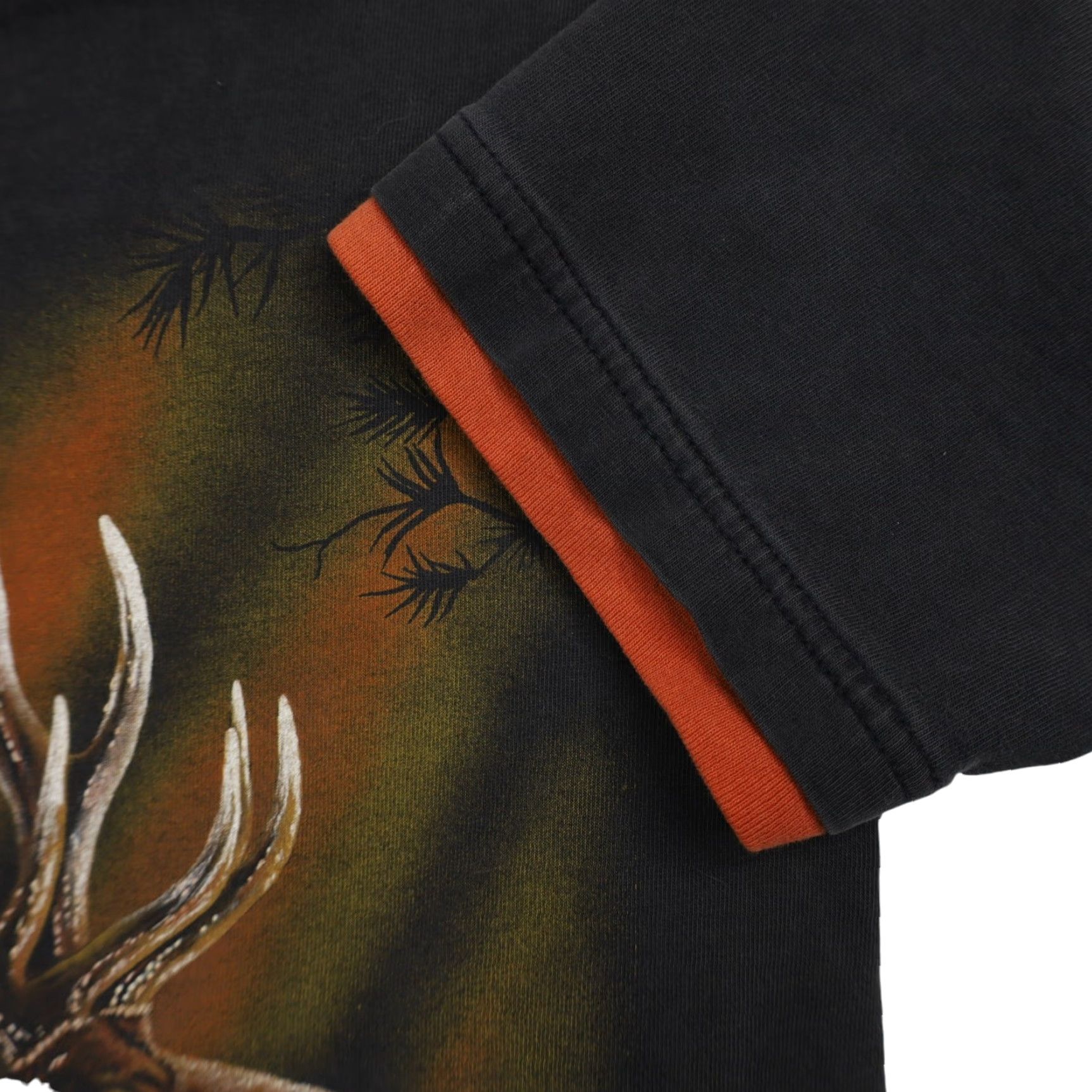 Vintage VINTAGE 90s Elk Graphic T Shirt Mens Large Black 90s Elk Graphic T Shirt Mens Large Black Size US L / EU 52-54 / 3 - 6 Thumbnail