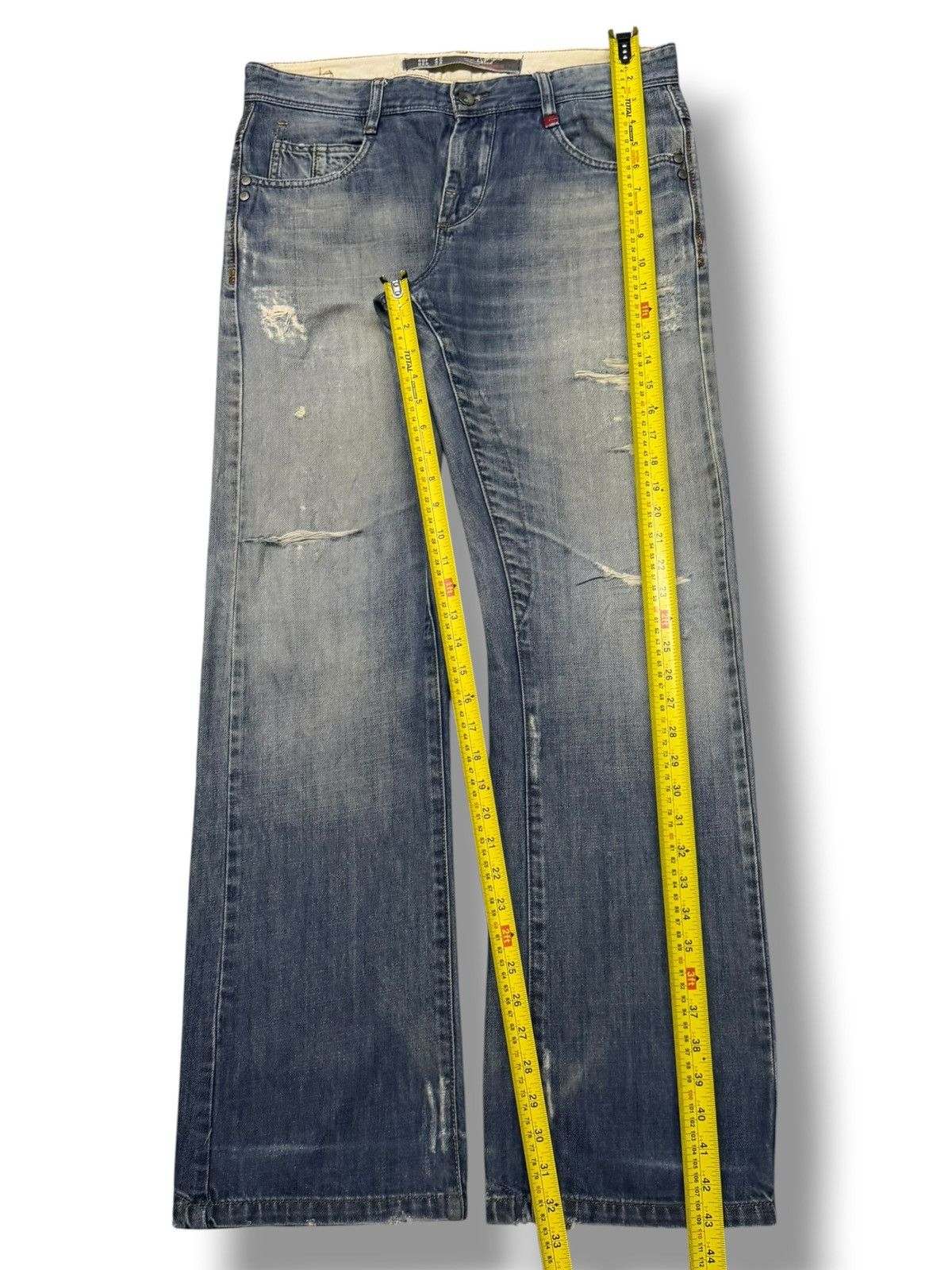 Zara Vintage Zara Man Denim Jeans | Vintage Fade | Wide Leg | W34 Size US 34 / EU 50 - 12 Thumbnail