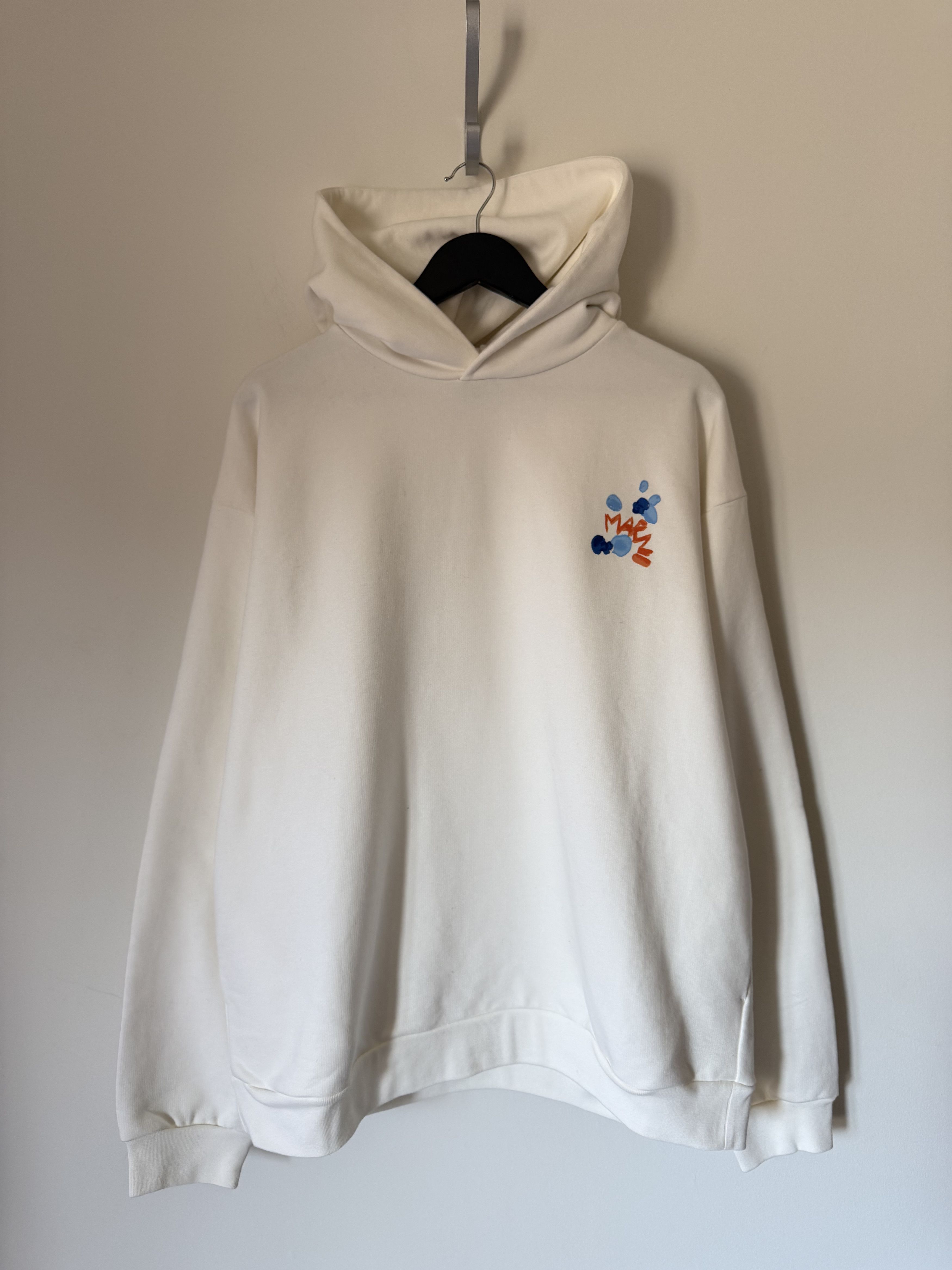 Marni Marni Dripping Flower Hoodie in White Size US M / EU 48-50 / 2 - 3 Thumbnail